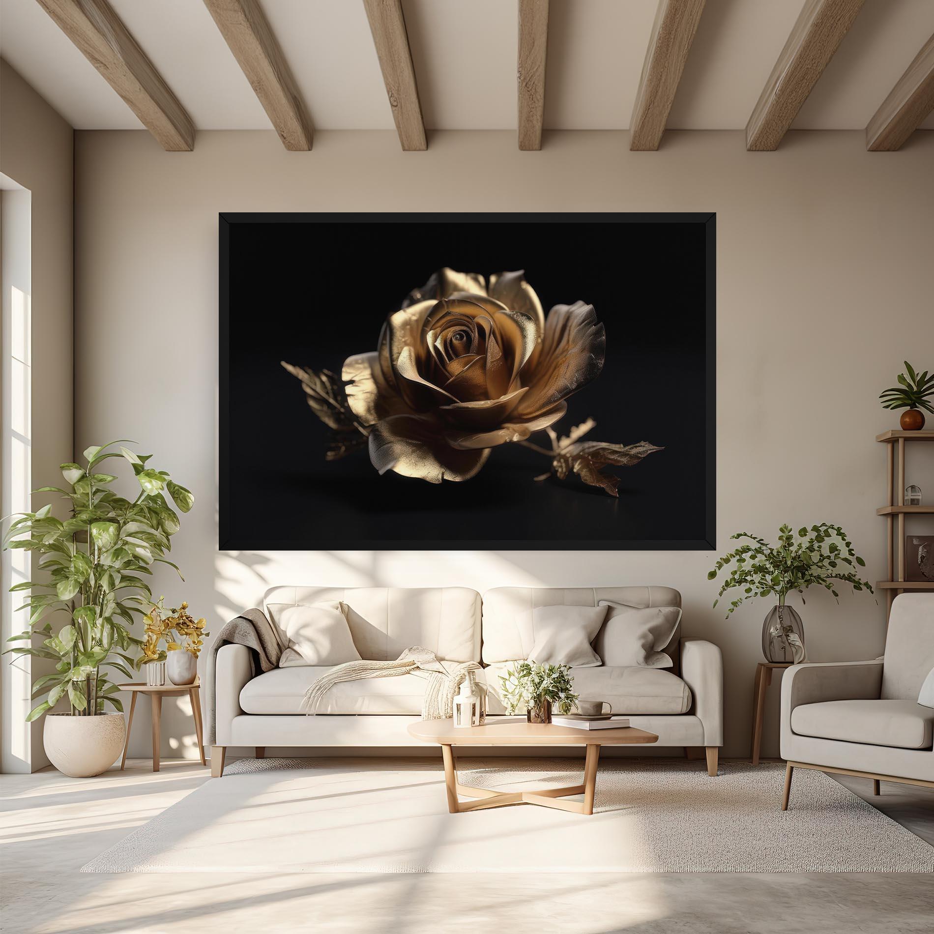 Tablou Canvas Gold Rose mockup 6