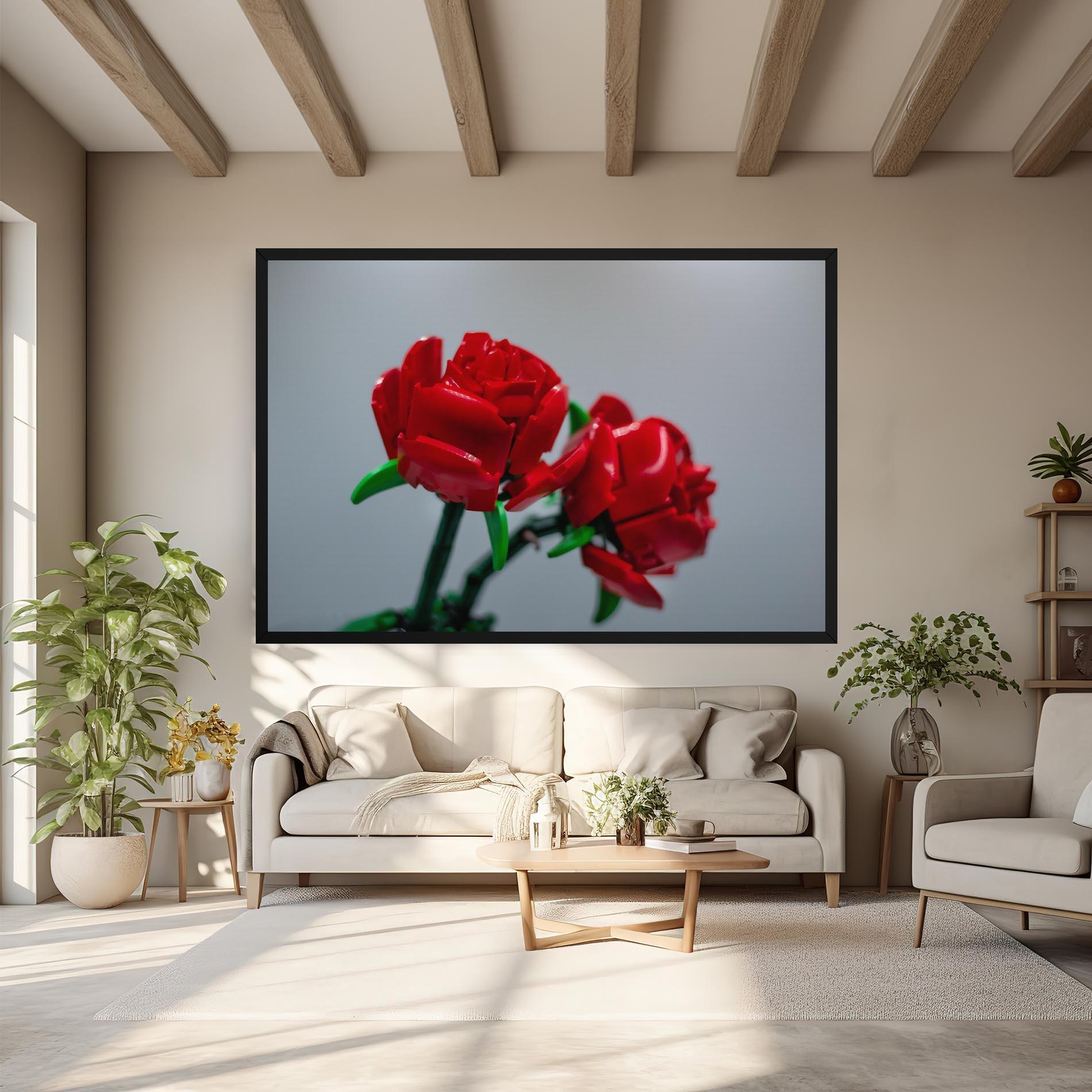 Tablou Canvas Lego Red Roses mockup 6