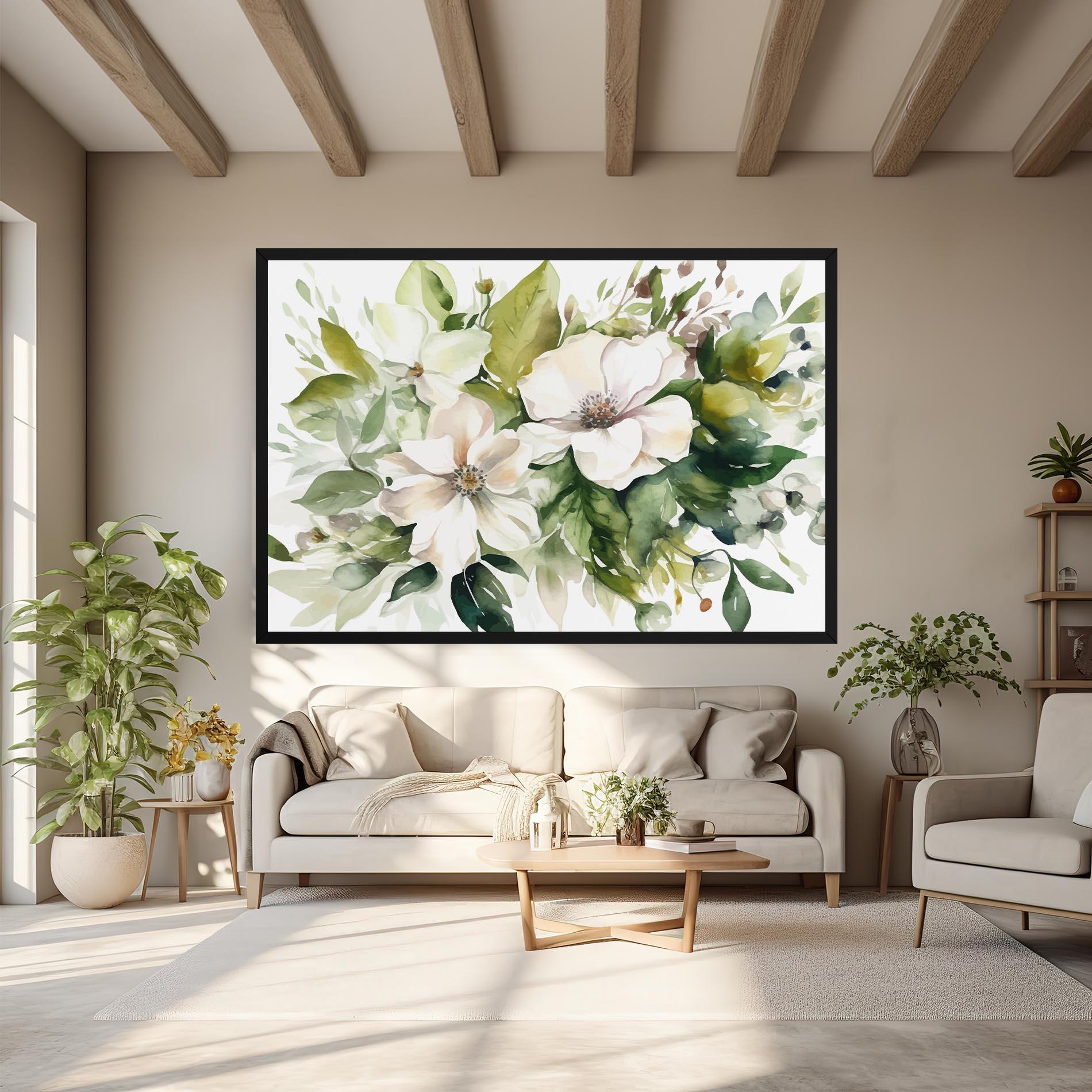 Tablou Canvas Opened Rose mockup 6