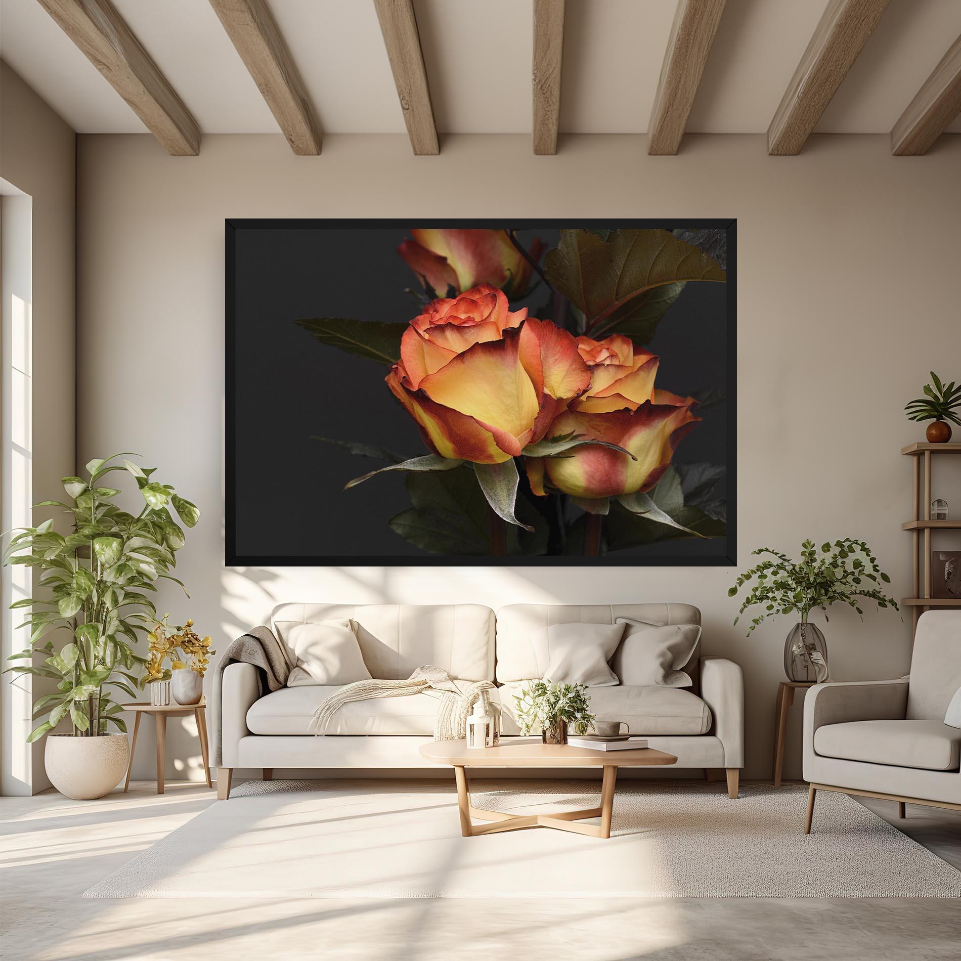 Tablou Canvas Orange Rose mockup 6