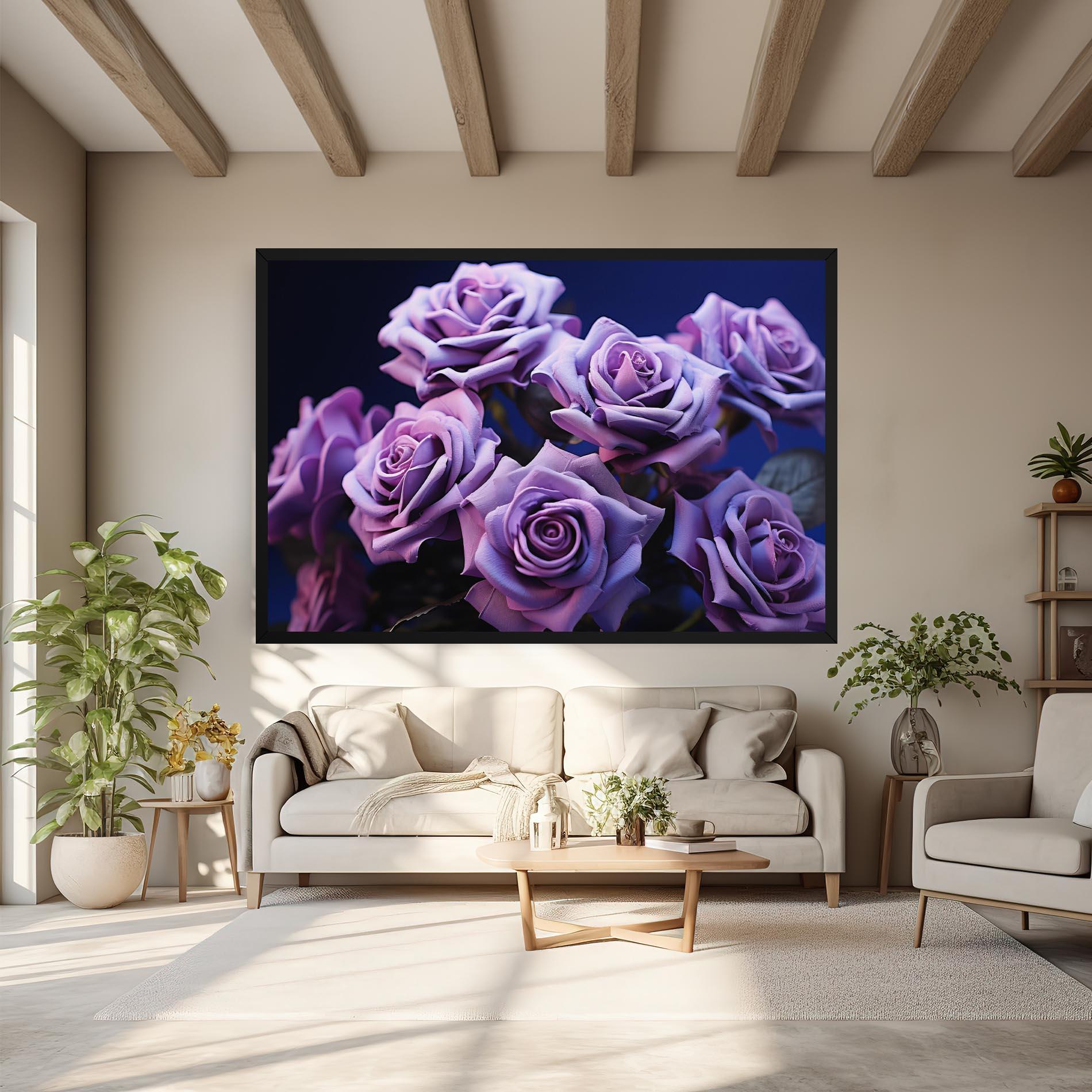 Tablou Canvas Pastel Purple Rose mockup 6