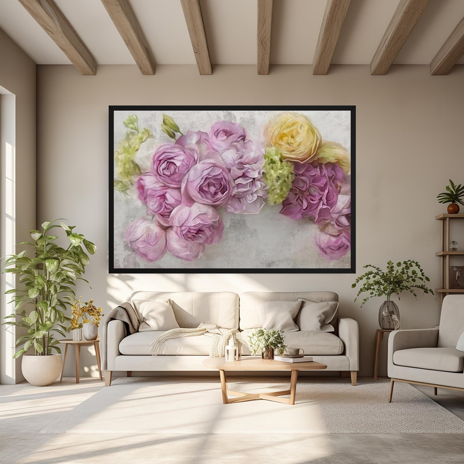 Tablou Canvas Trandafiri Colorati mockup 6