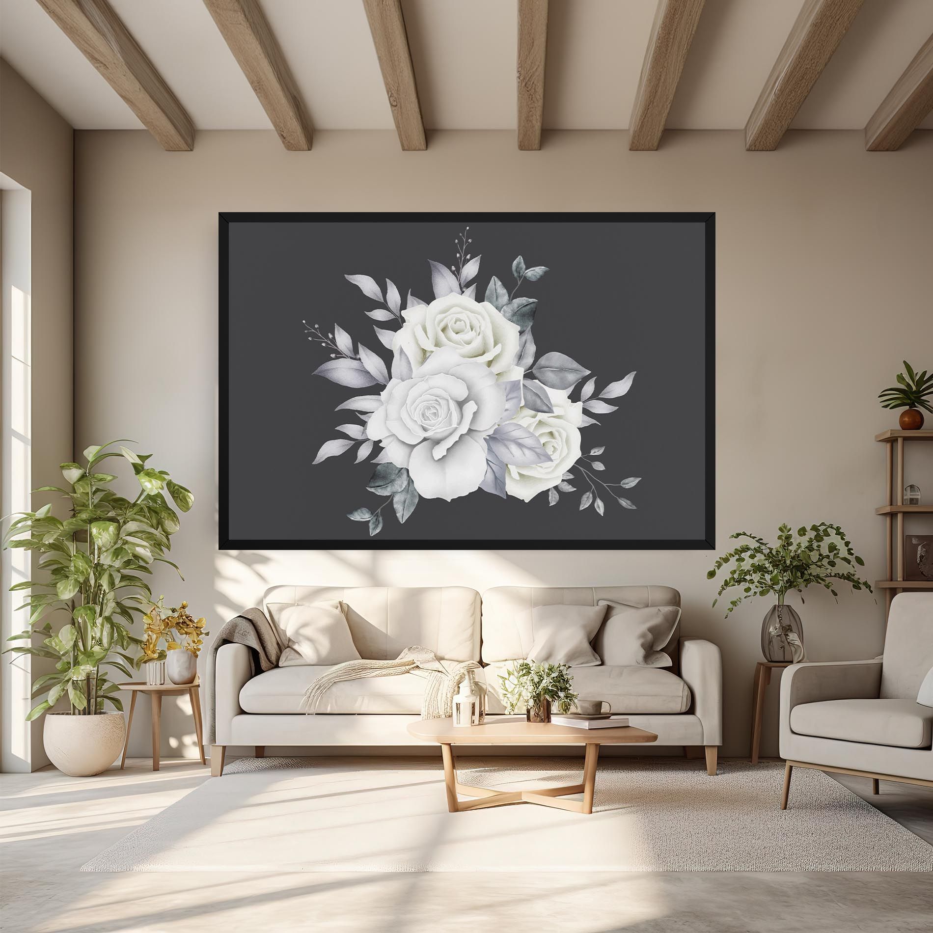 White Grey Rose mockup 6