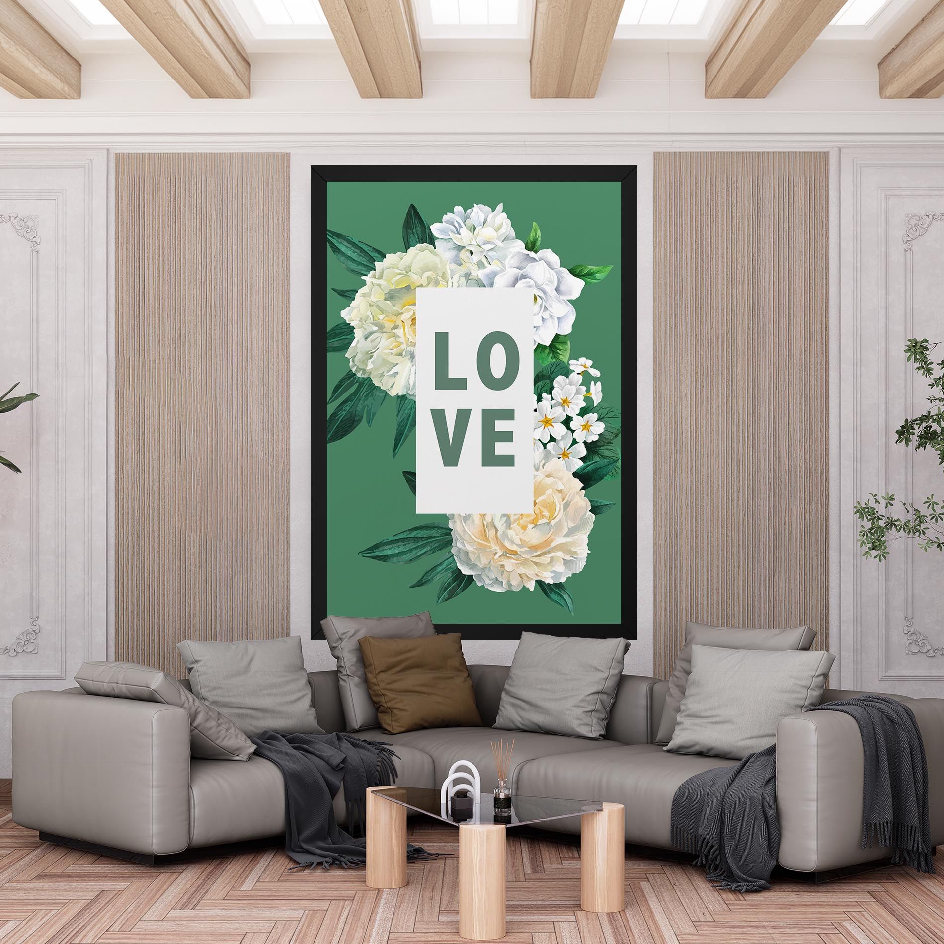 Love Green Rose mockup 6