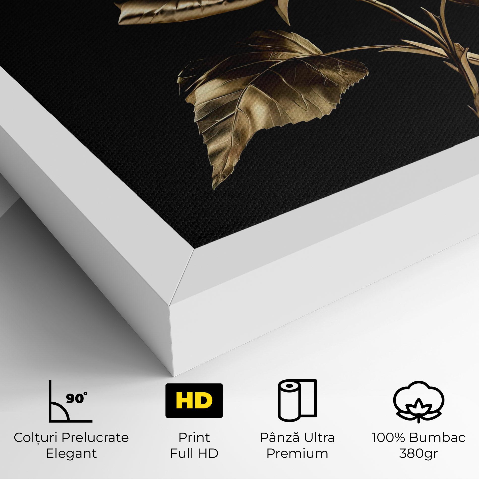 Tablou Canvas Beautiful Golden Rose mockup 4