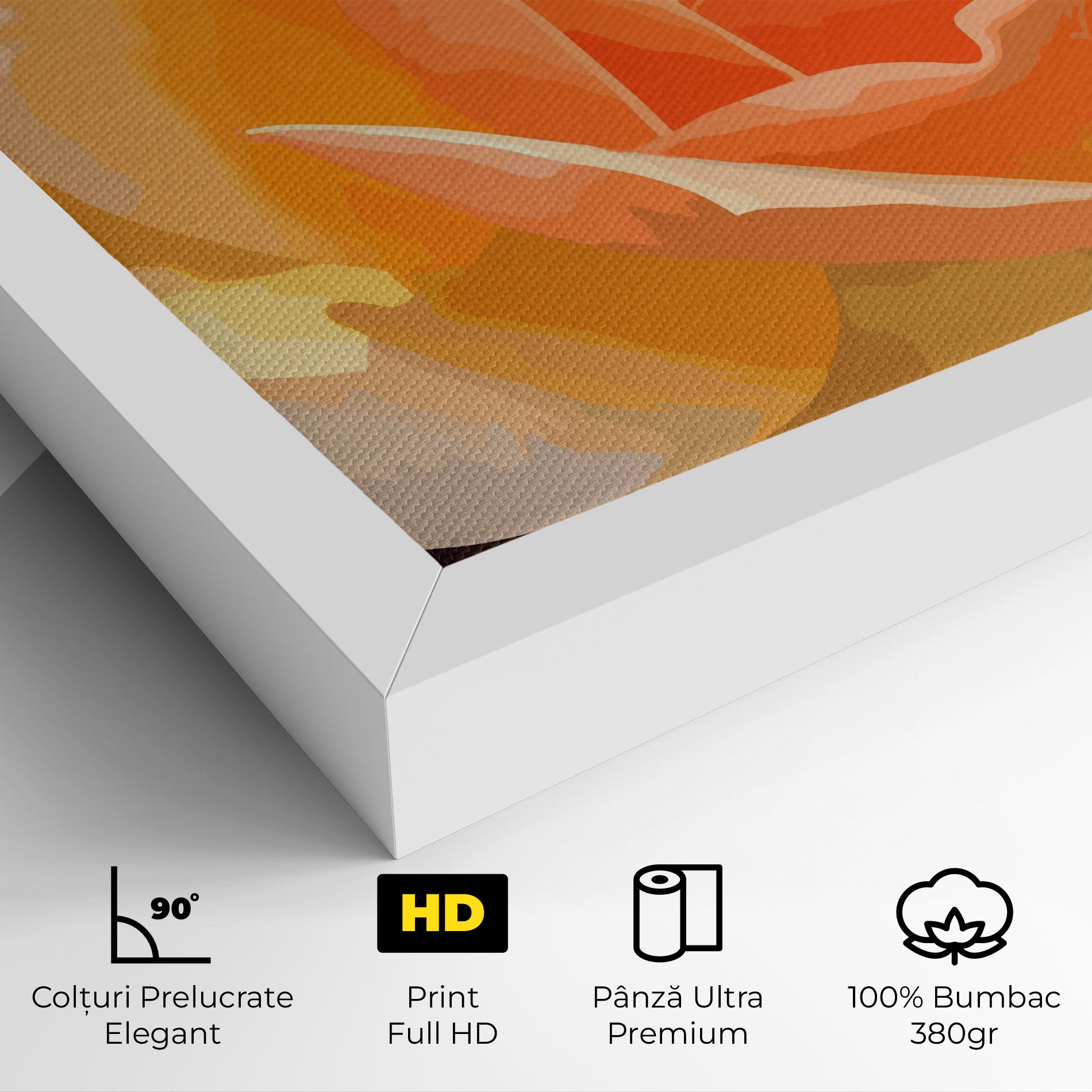 Tablou Canvas Orange Rose Ioana mockup 4