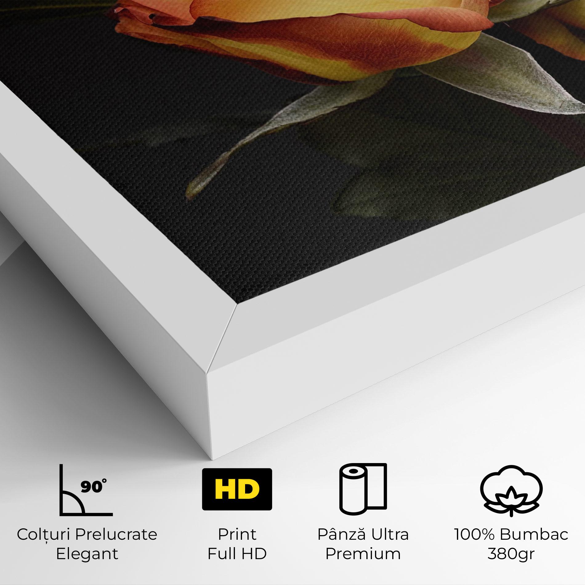Tablou Canvas Orange Rose mockup 4