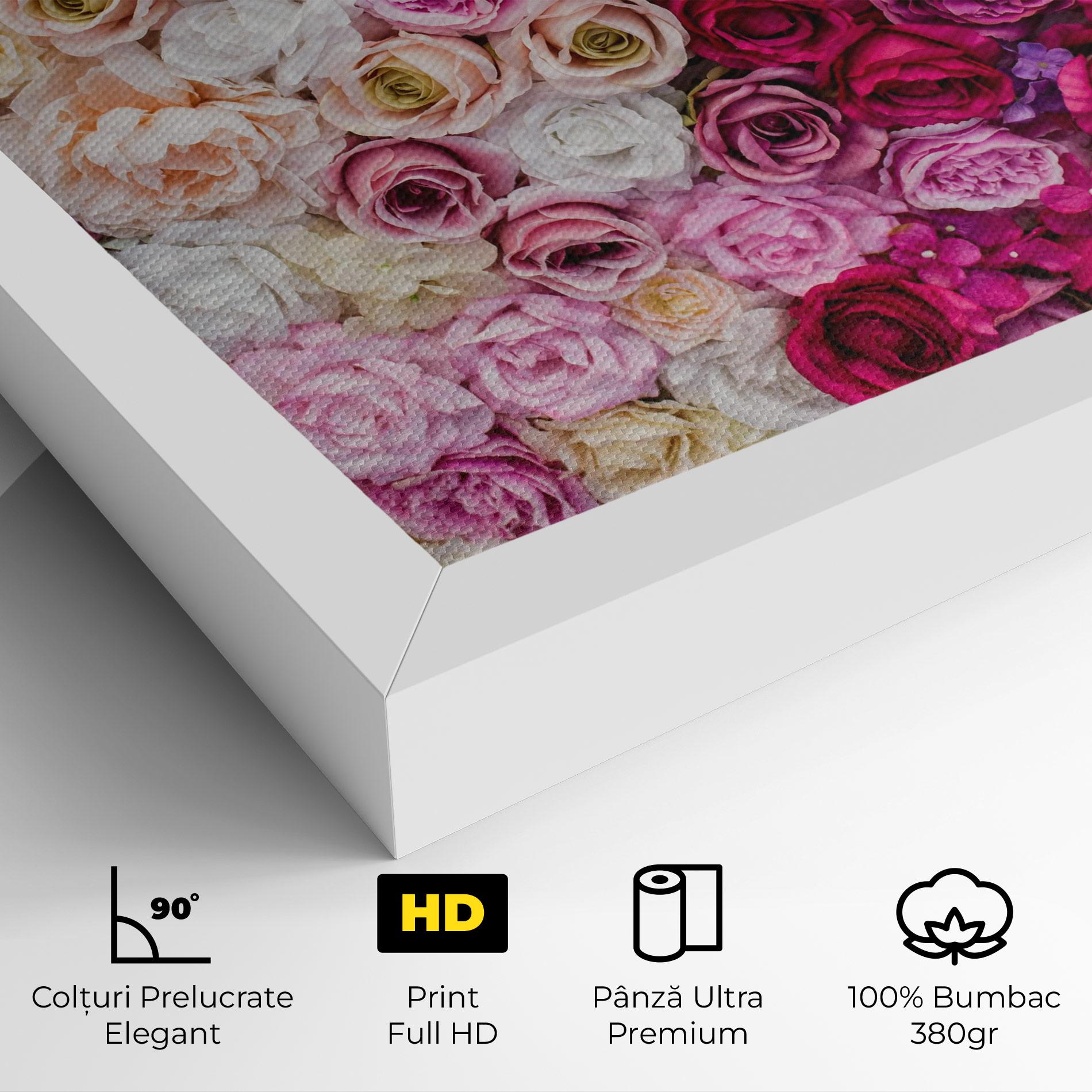 Tablou Canvas Perete Trandafiri mockup 4