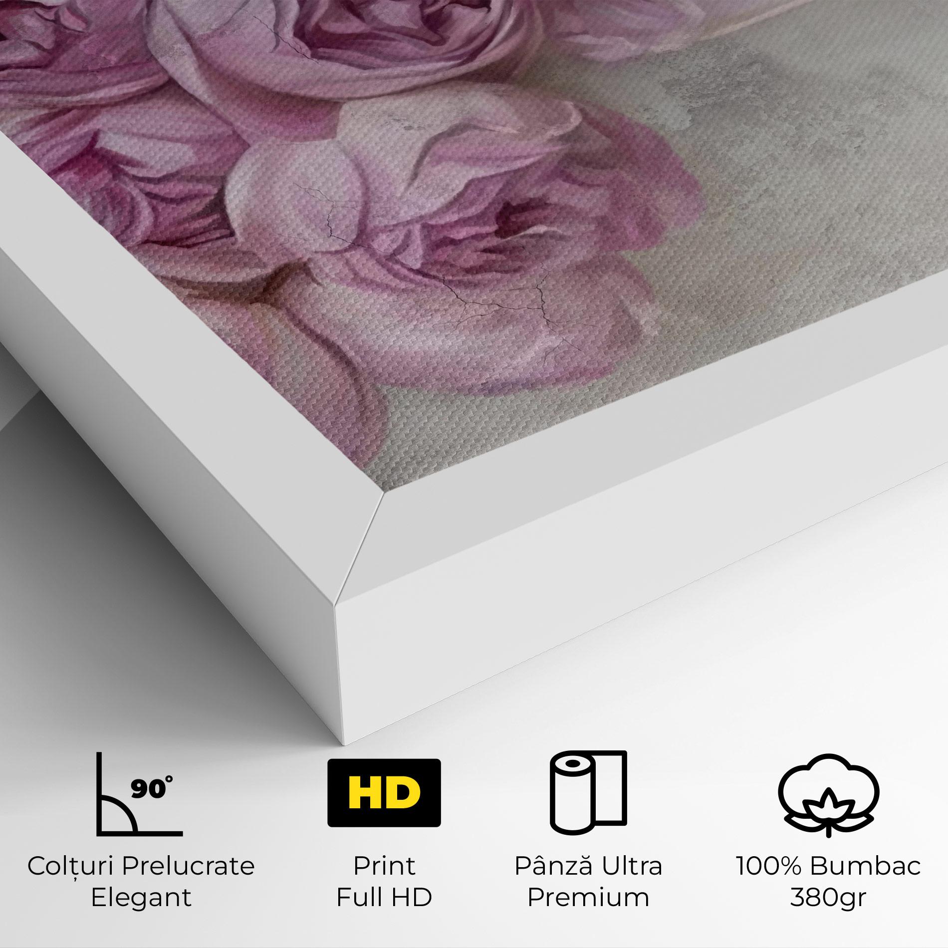 Tablou Canvas Trandafiri Colorati mockup 4