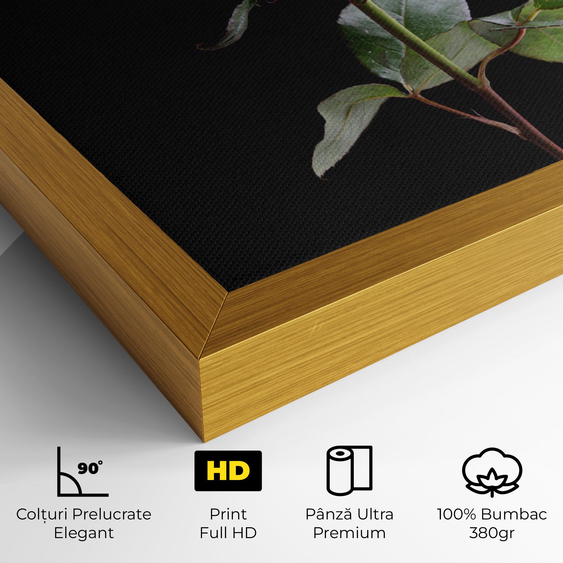 Tablou Canvas Beautiful Red Rose mockup 4