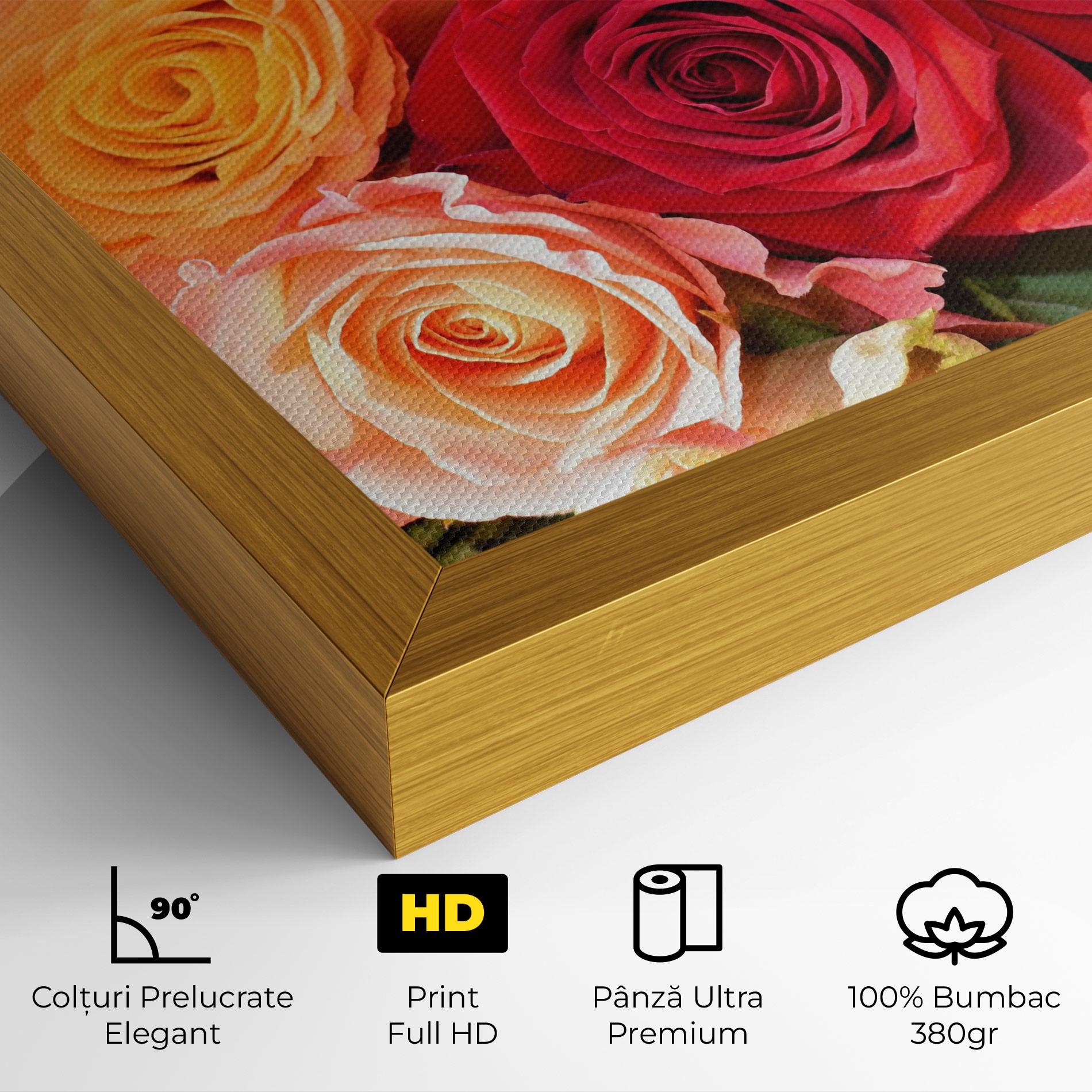 Tablou Canvas Mixed Roses mockup 4