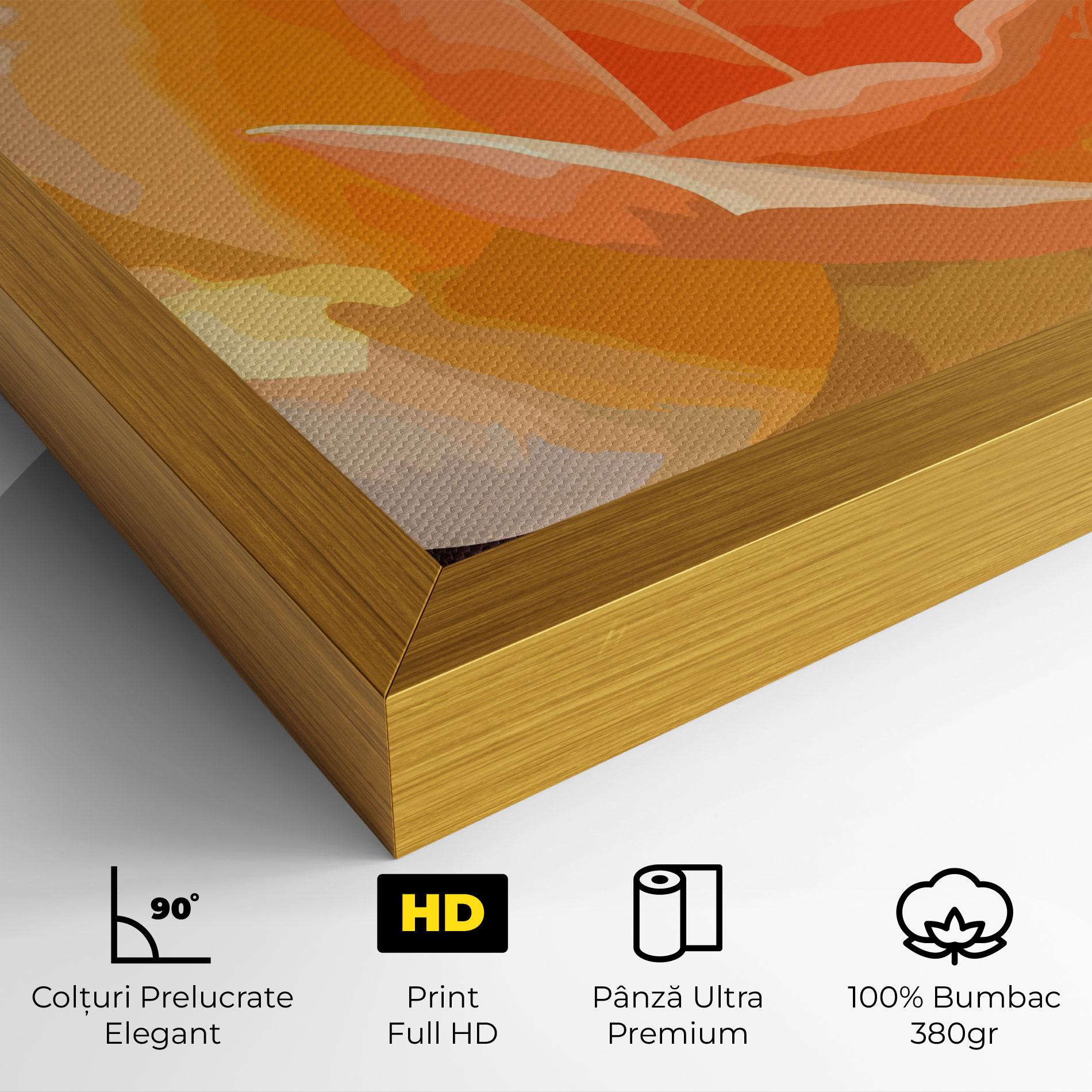Tablou Canvas Orange Rose Ioana mockup 4