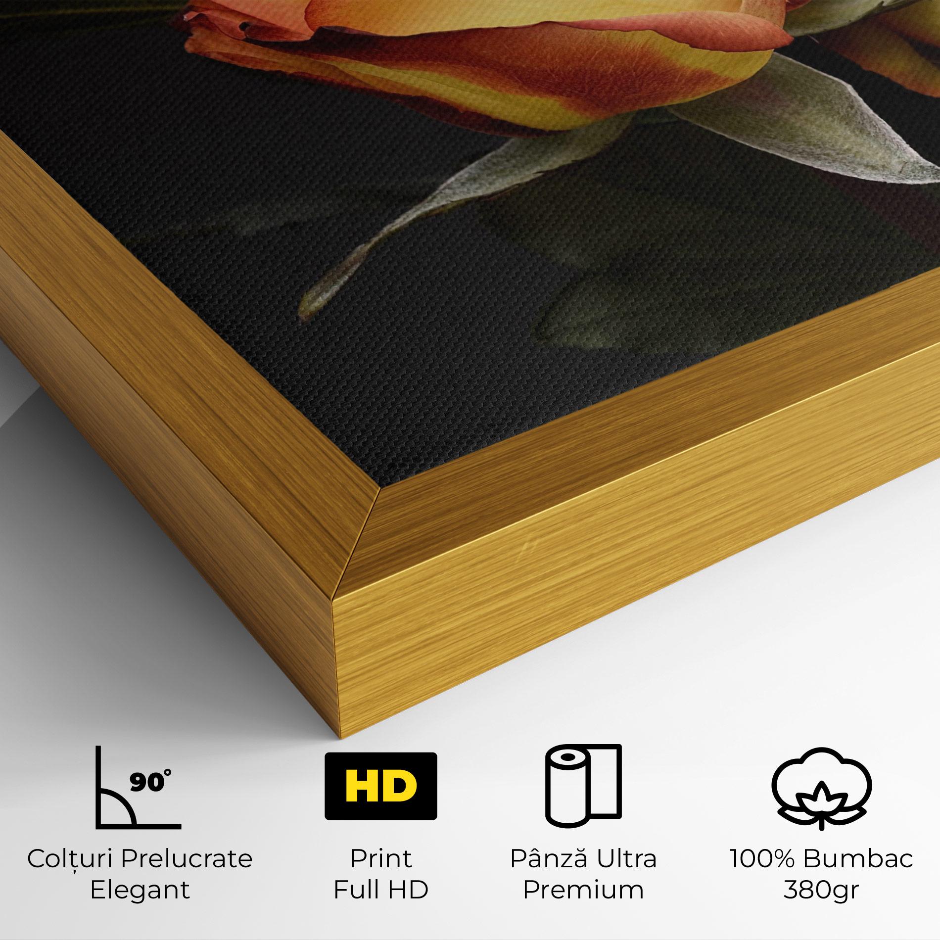 Tablou Canvas Orange Rose mockup 4