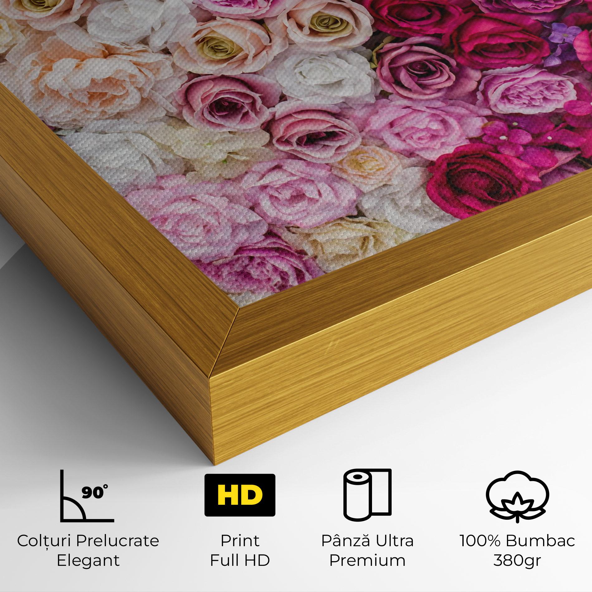 Tablou Canvas Perete Trandafiri mockup 4