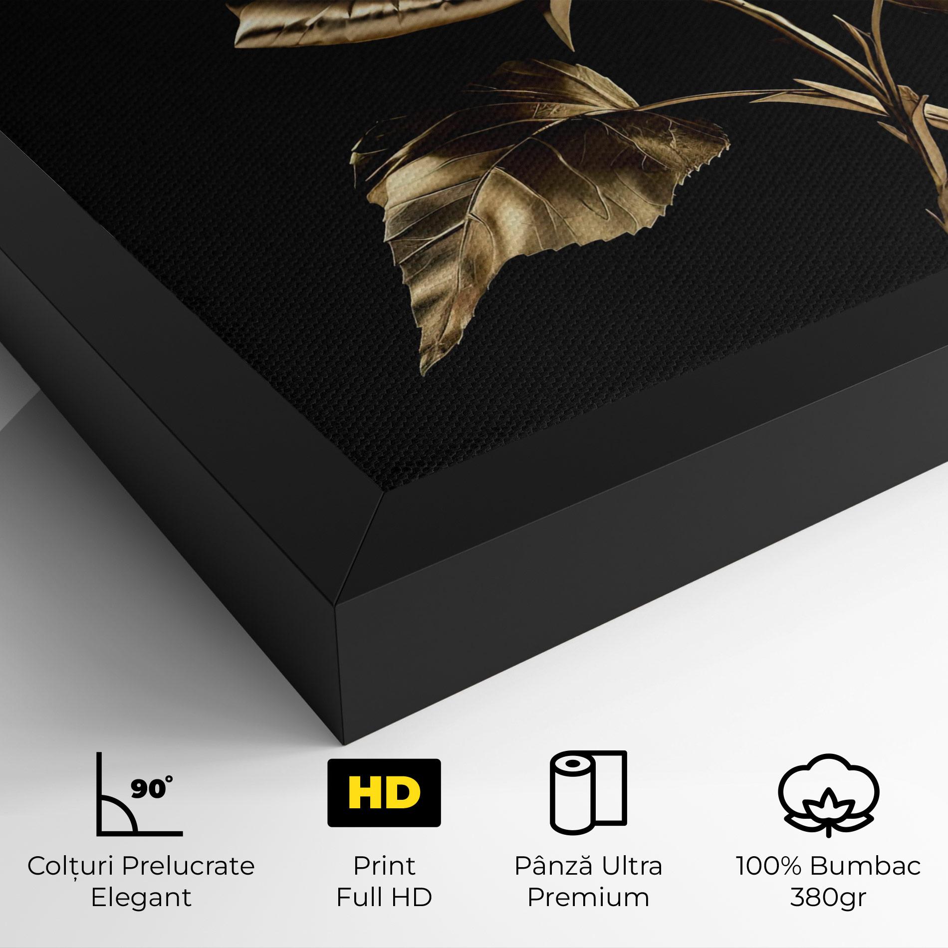 Tablou Canvas Beautiful Golden Rose mockup 4