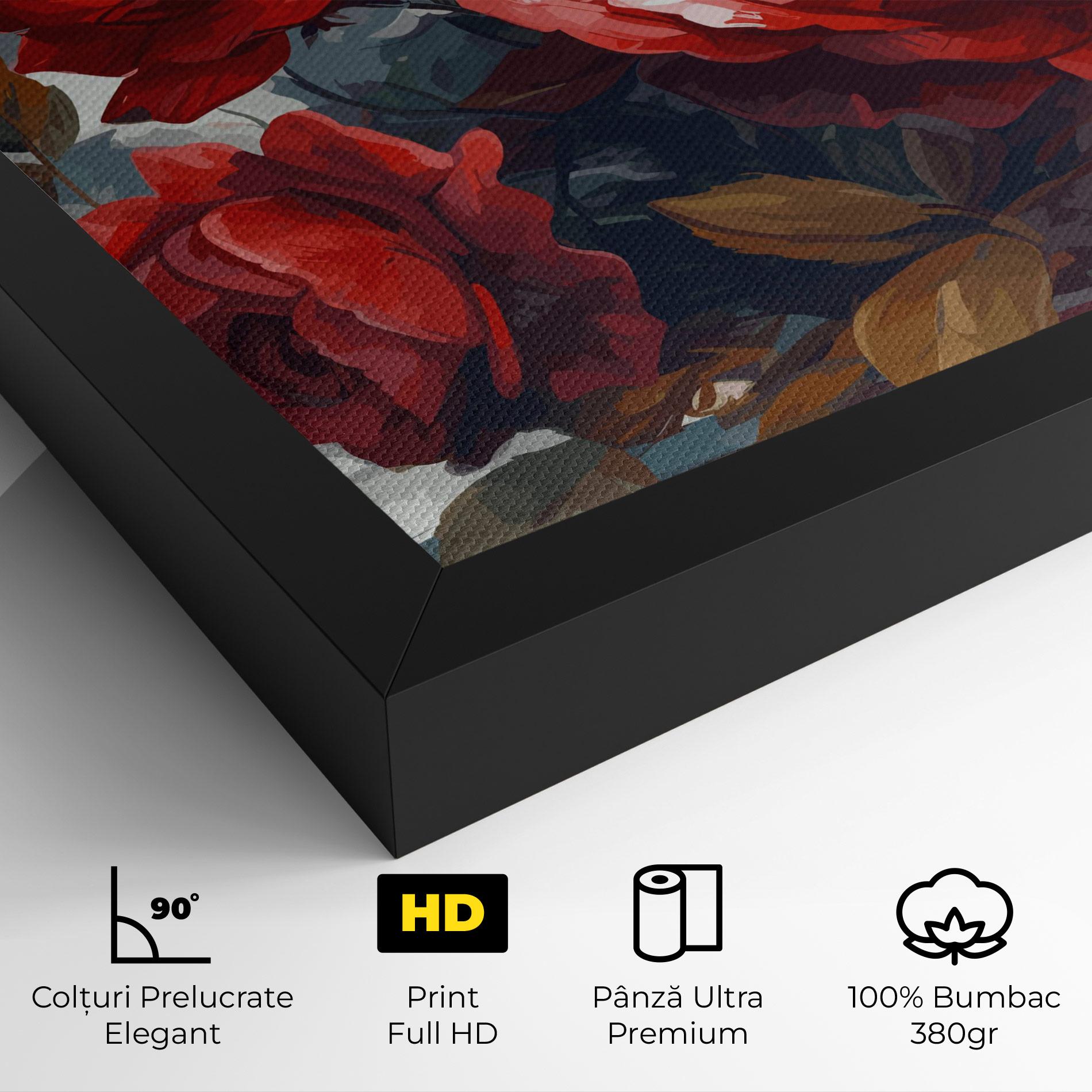 Tablou Canvas Beautiful Red Roses mockup 4