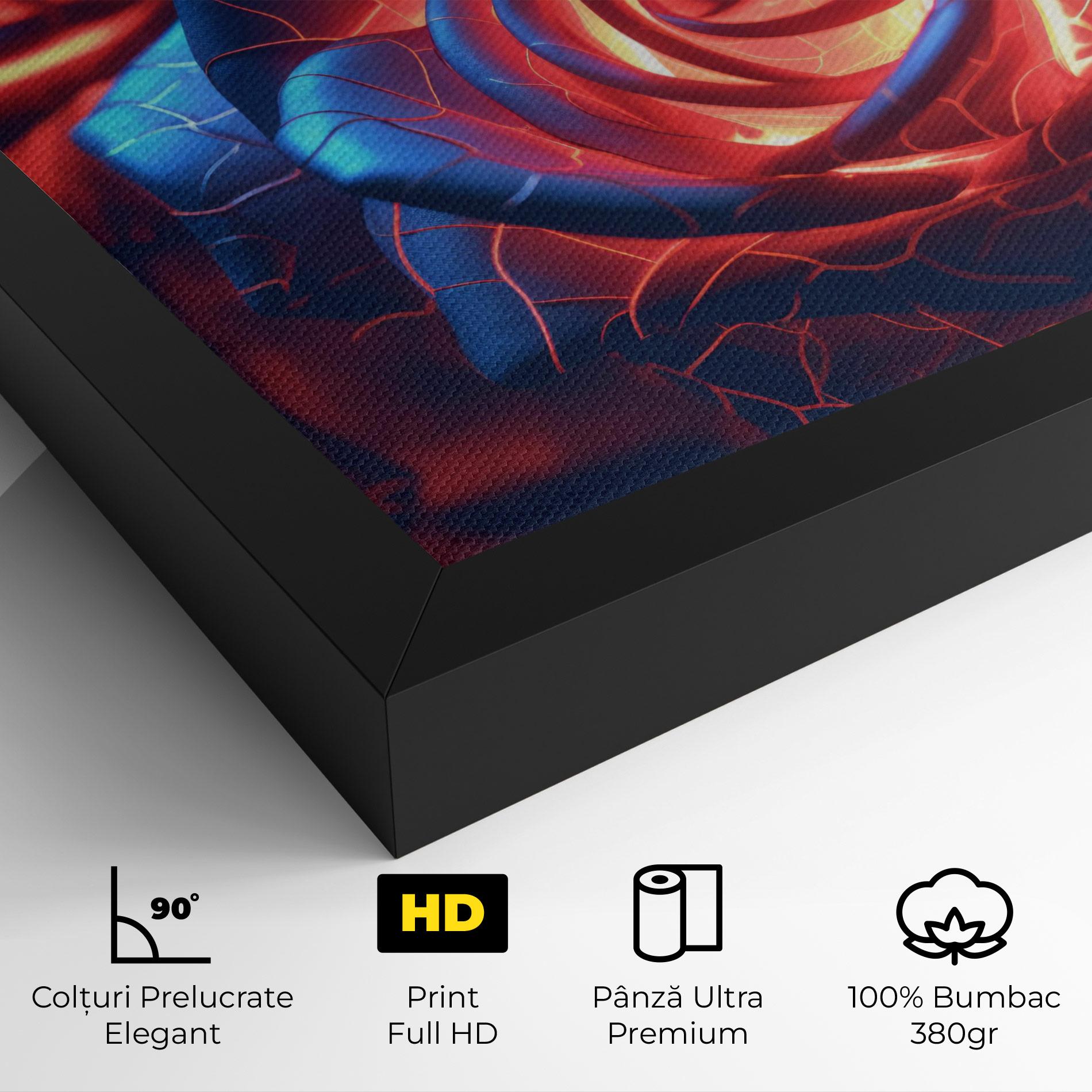Tablou Canvas Glowing Roses mockup 4