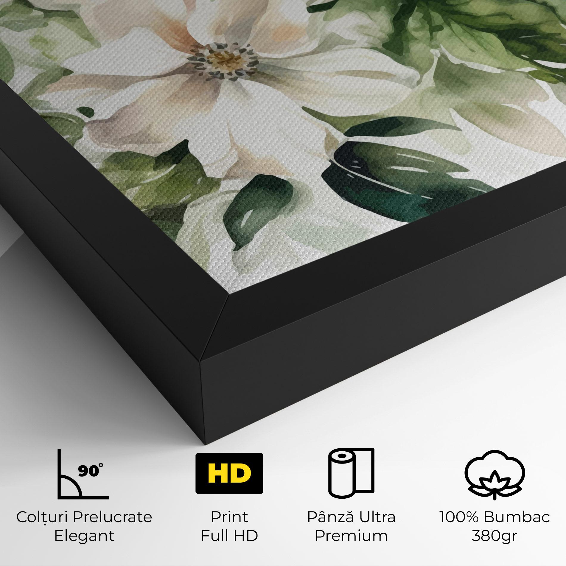 Tablou Canvas Opened Rose mockup 4