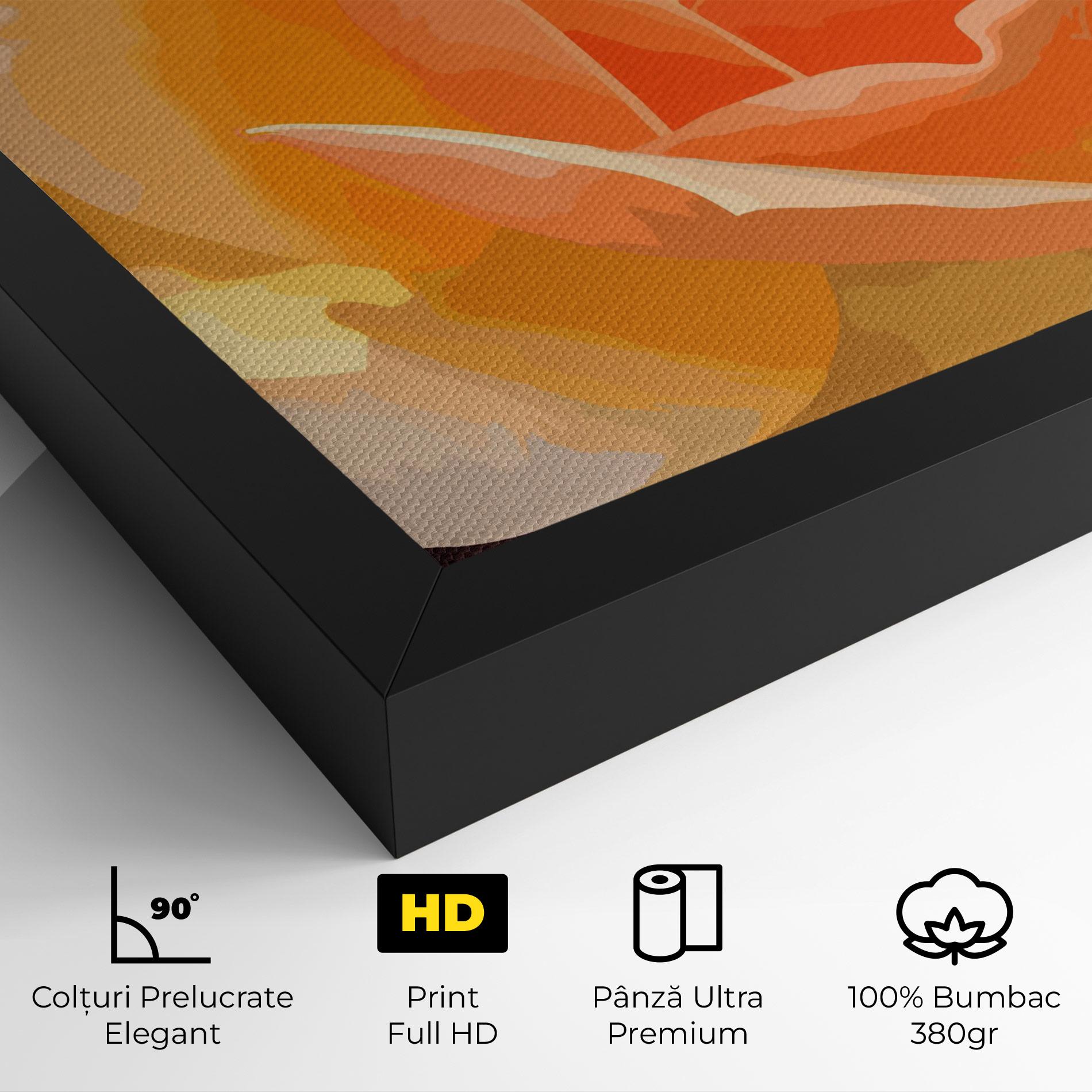 Tablou Canvas Orange Rose Ioana mockup 4