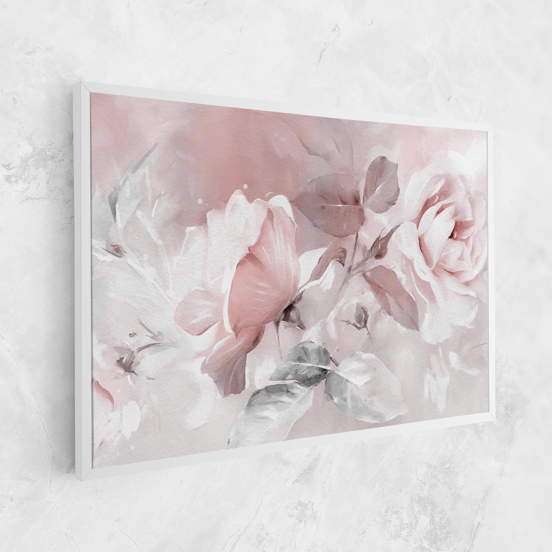Tablou Canvas Abstract Pink Flowers mockup 1