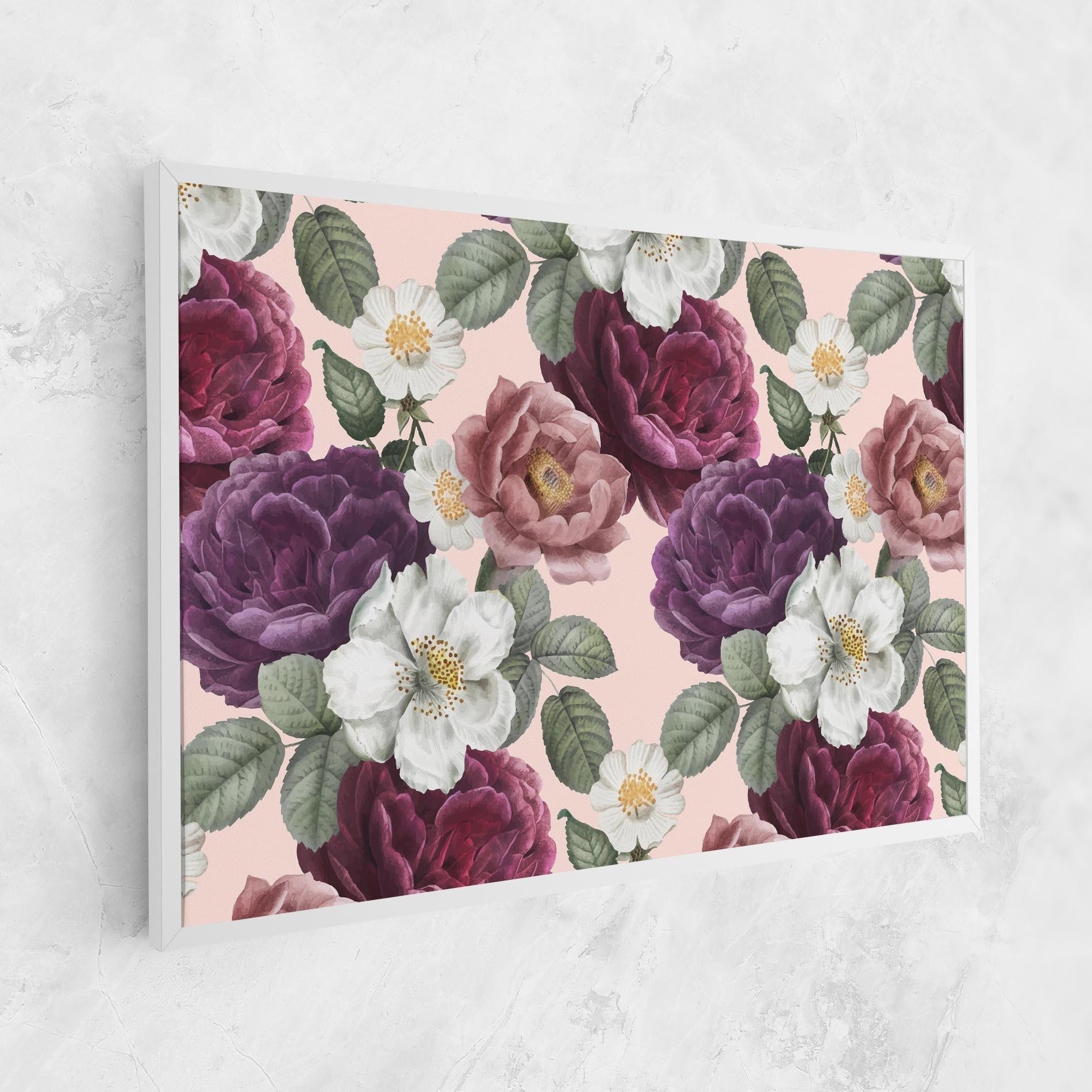 Tablou Canvas Amestec Flori mockup 1