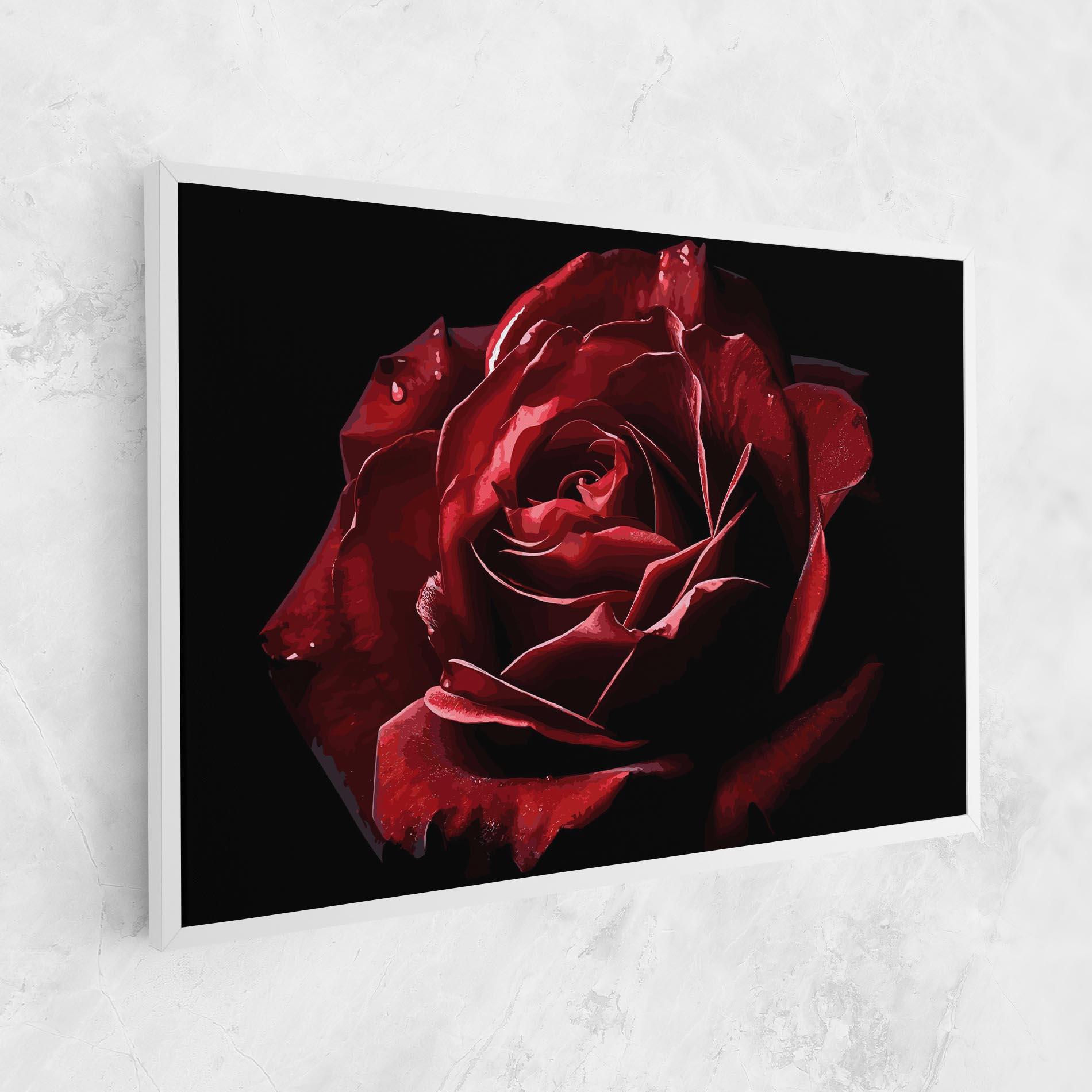 Tablou Canvas Big Red Rose mockup 1