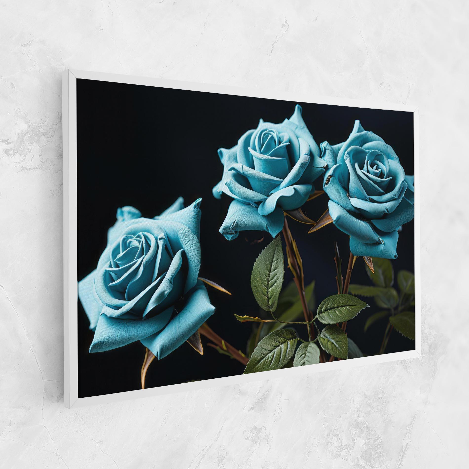 Tablou Canvas Blue Roses mockup 1