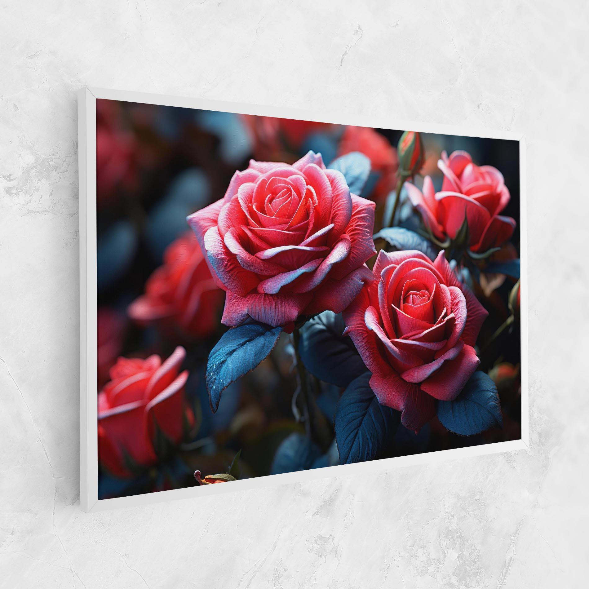 Tablou Canvas Dark Pink Rose mockup 1
