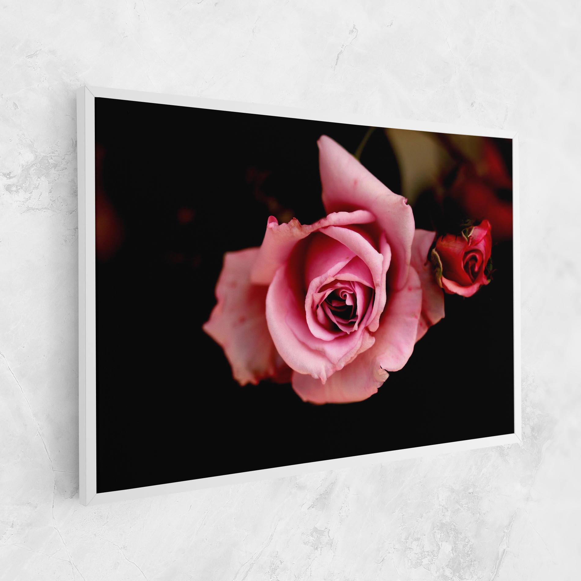 Tablou Canvas Opened Pink Rose mockup 1