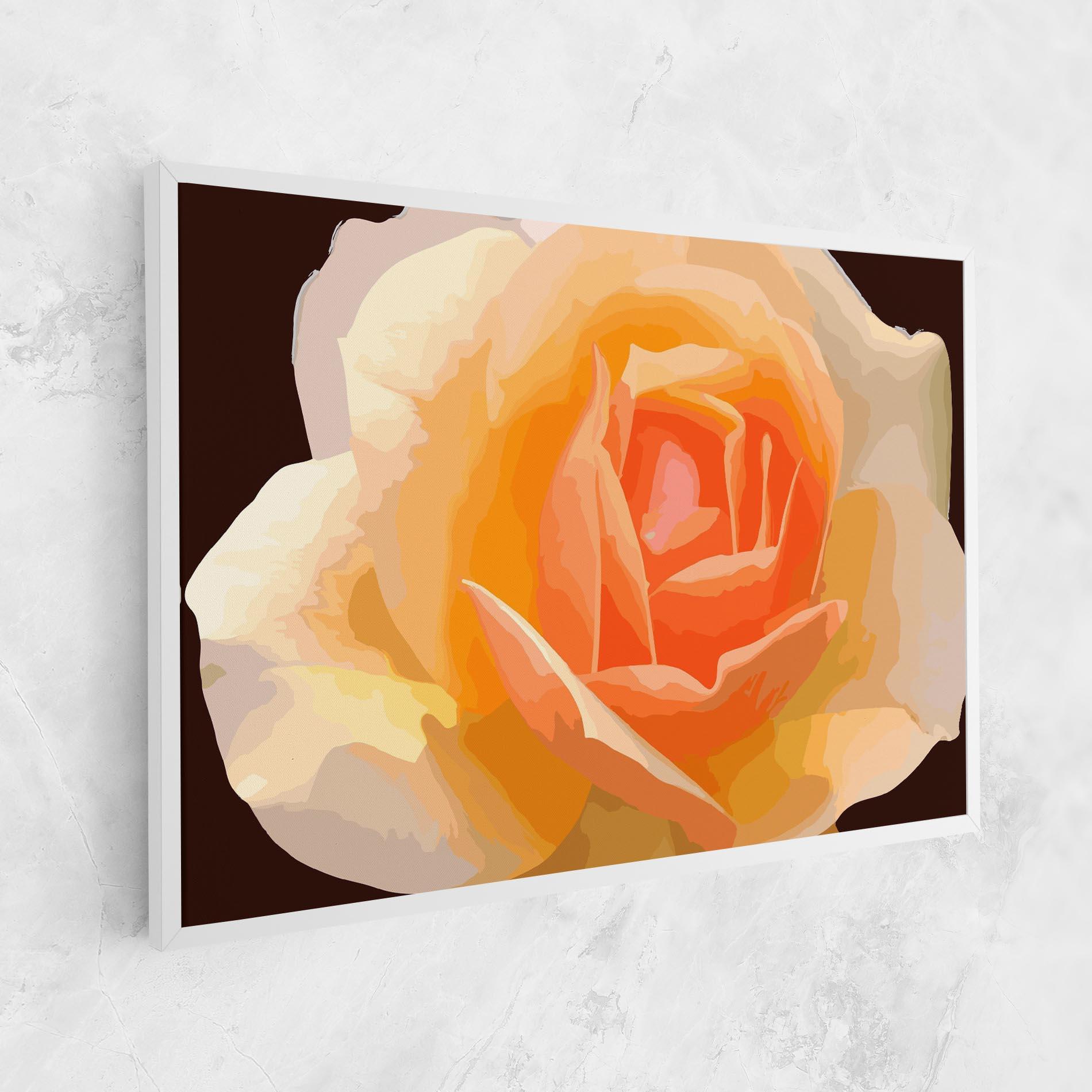 Tablou Canvas Orange Rose Ioana mockup 1