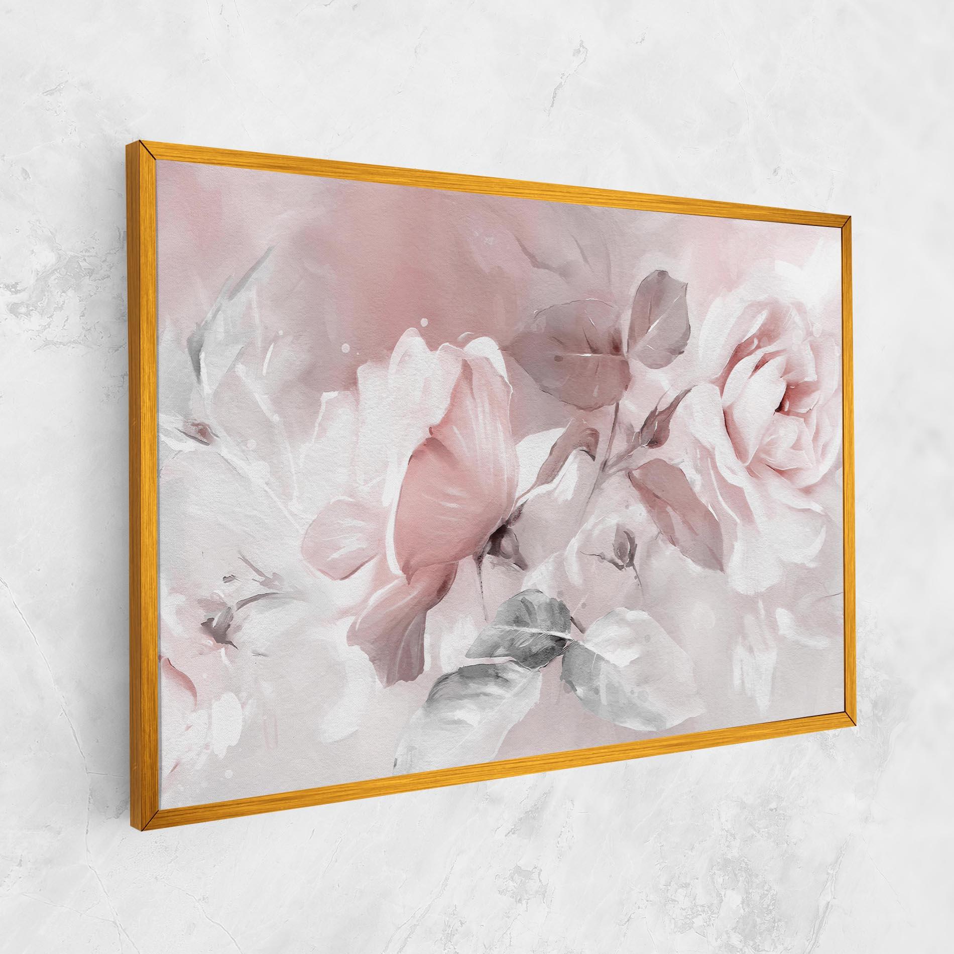 Tablou Canvas Abstract Pink Flowers mockup 1