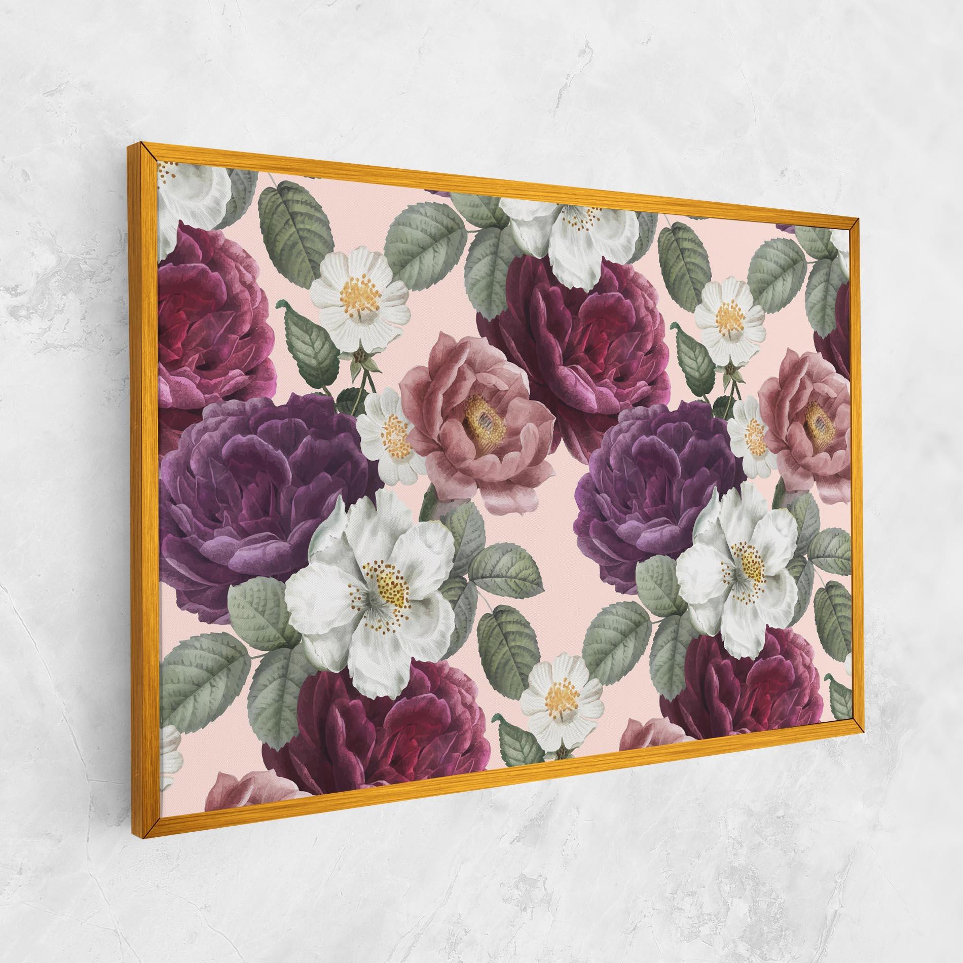 Tablou Canvas Amestec Flori mockup 1