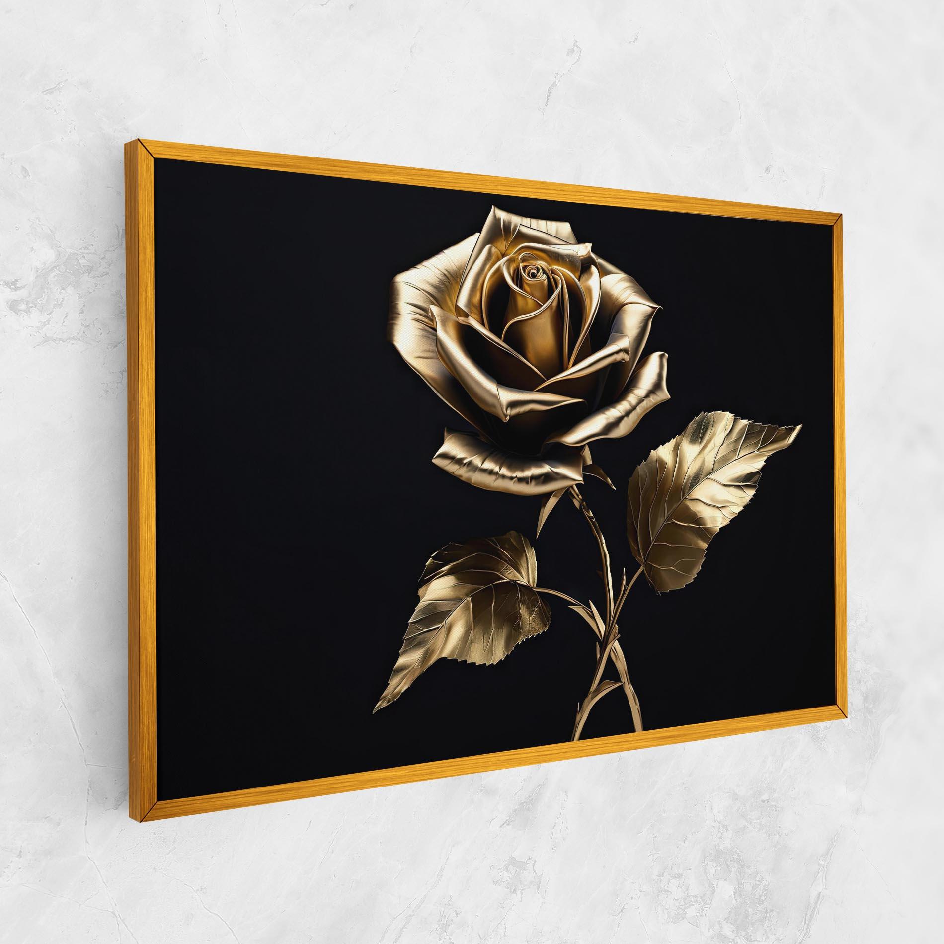 Tablou Canvas Beautiful Golden Rose mockup 1