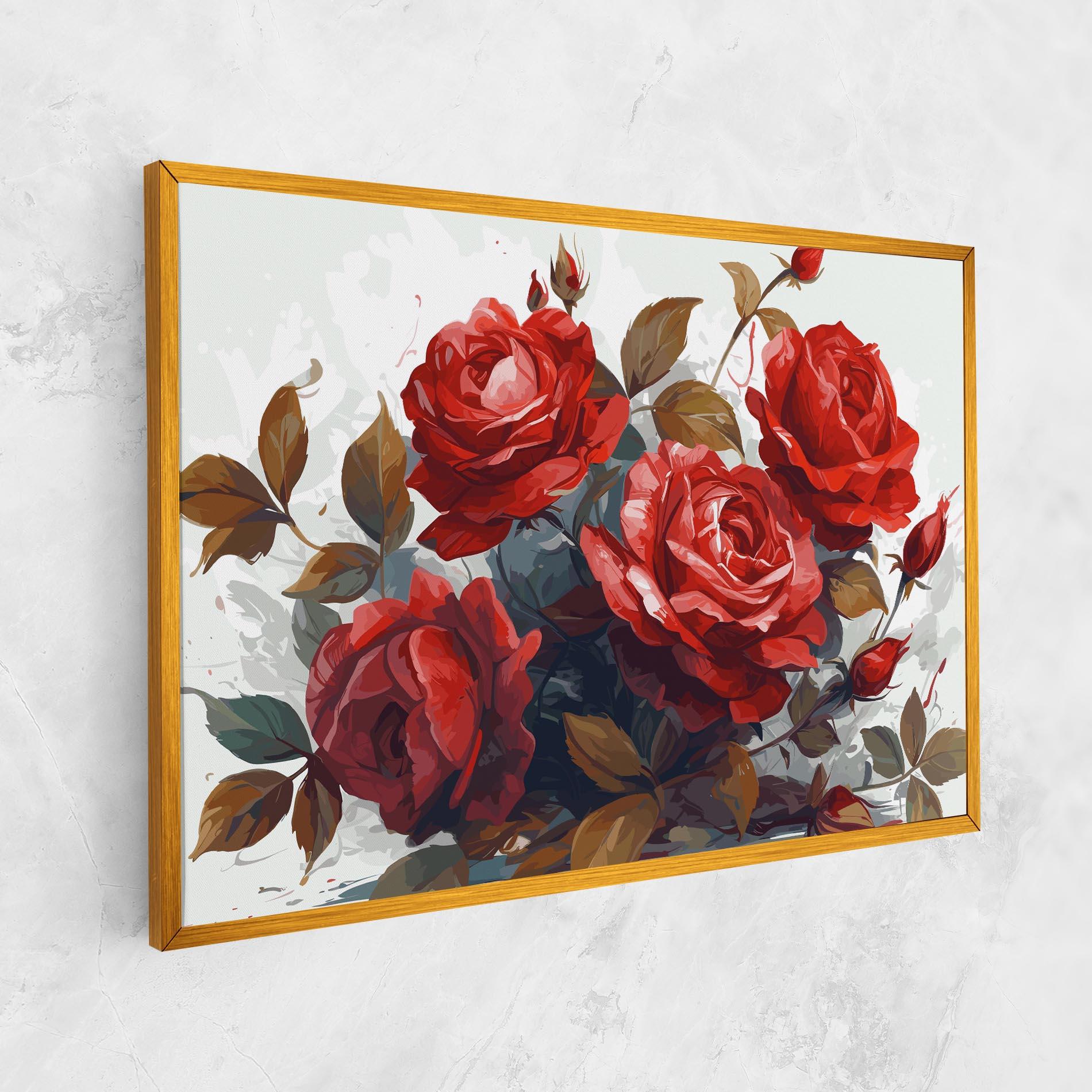 Tablou Canvas Beautiful Red Roses mockup 1