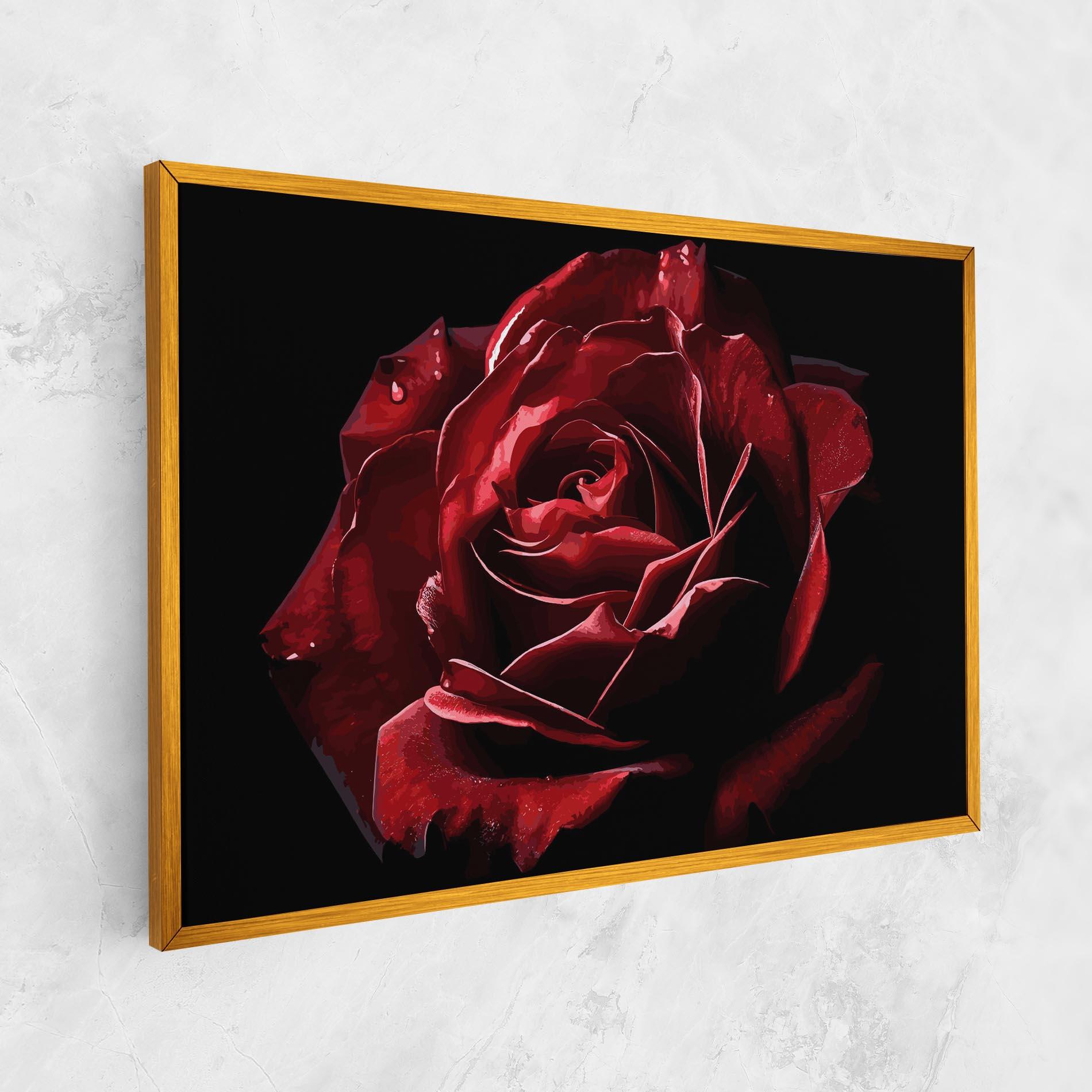 Tablou Canvas Big Red Rose mockup 1