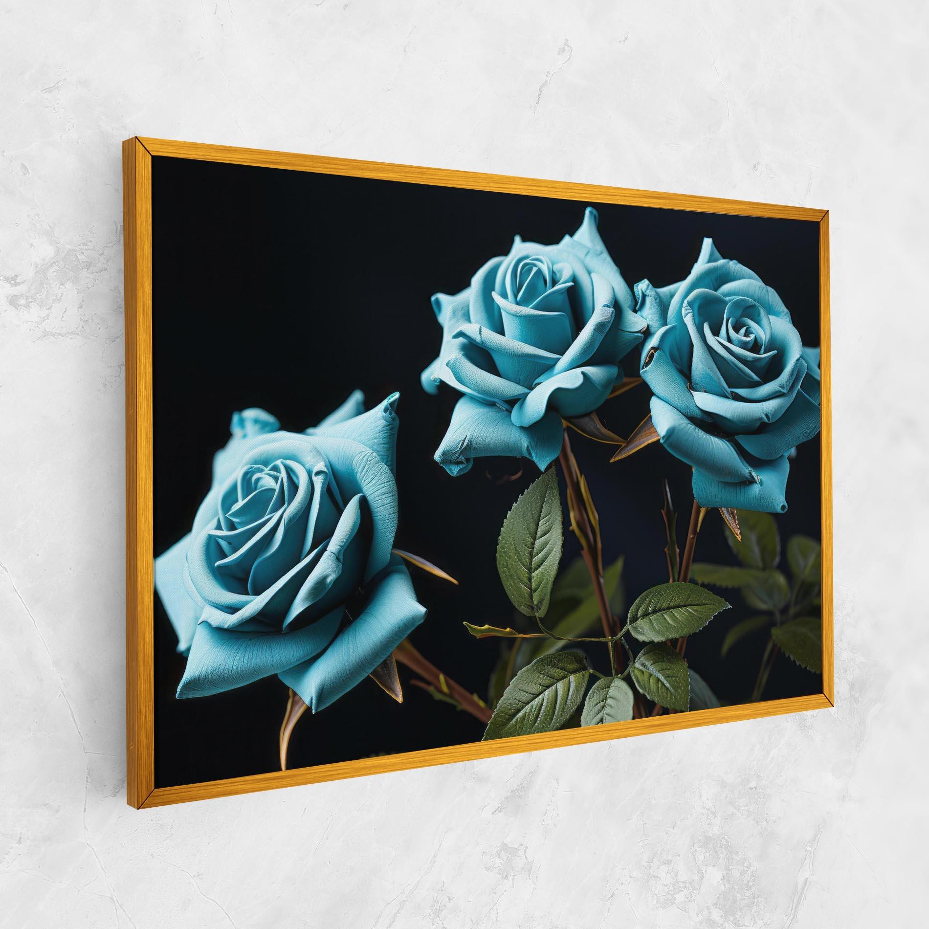 Tablou Canvas Blue Roses mockup 1