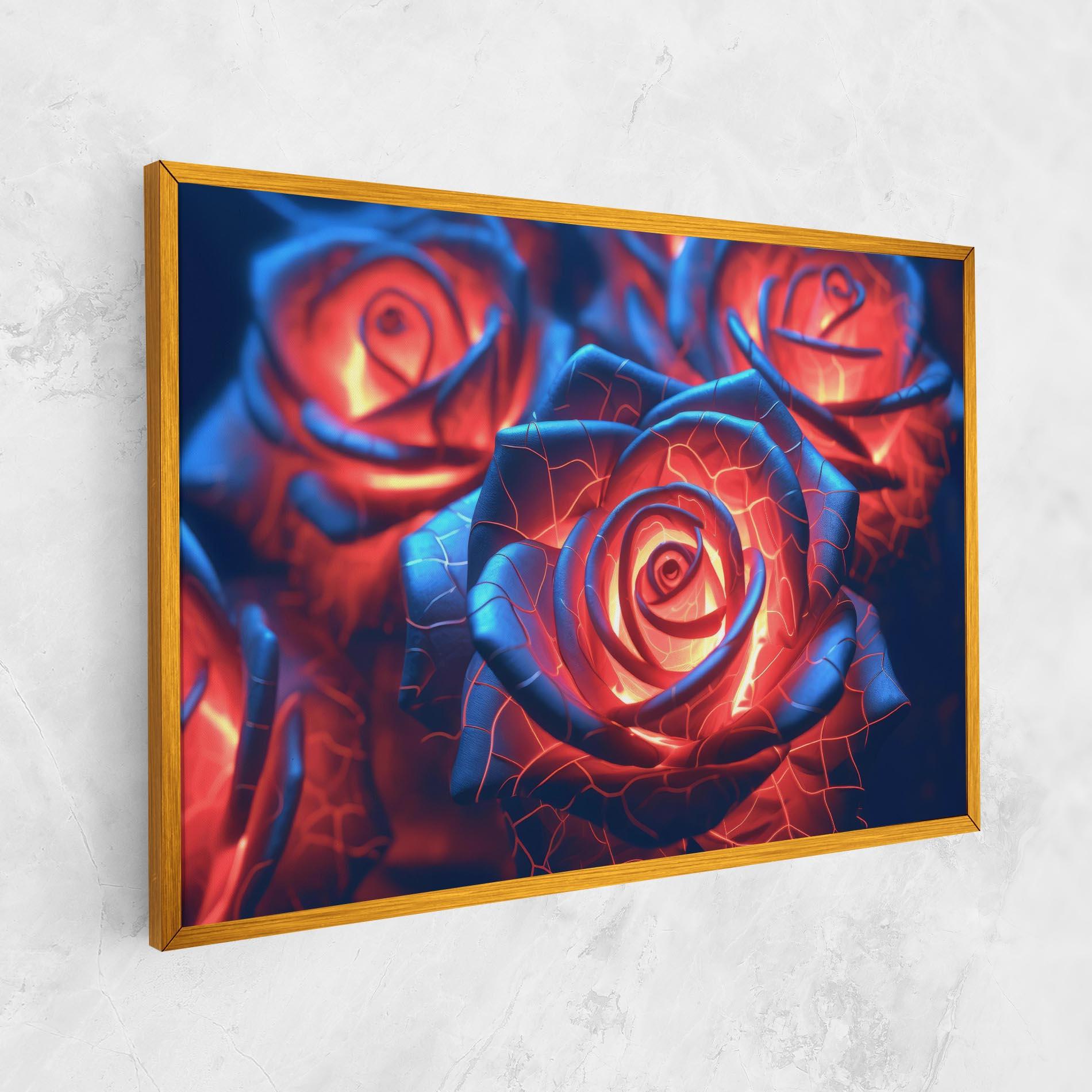 Tablou Canvas Glowing Roses mockup 1
