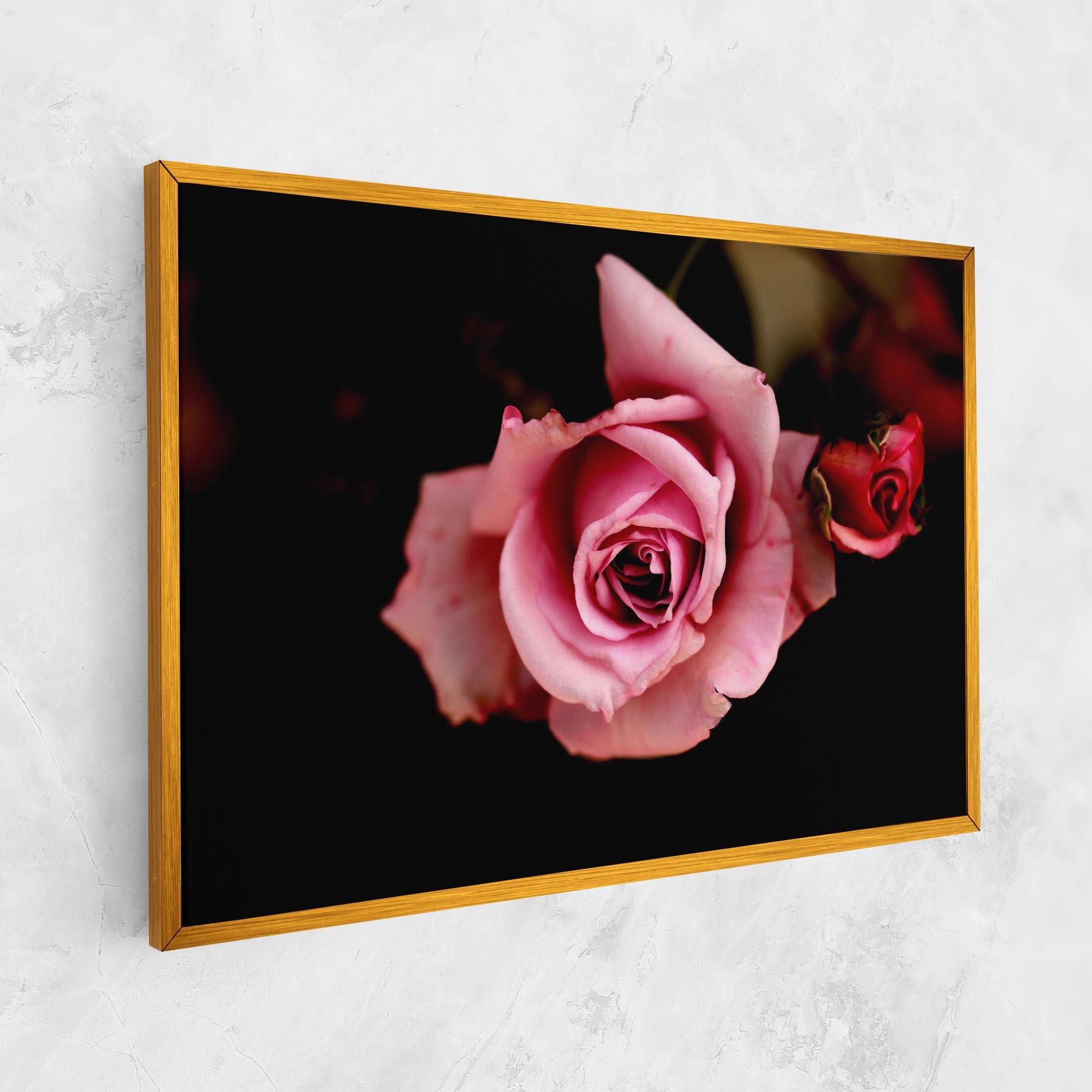 Tablou Canvas Opened Pink Rose mockup 1