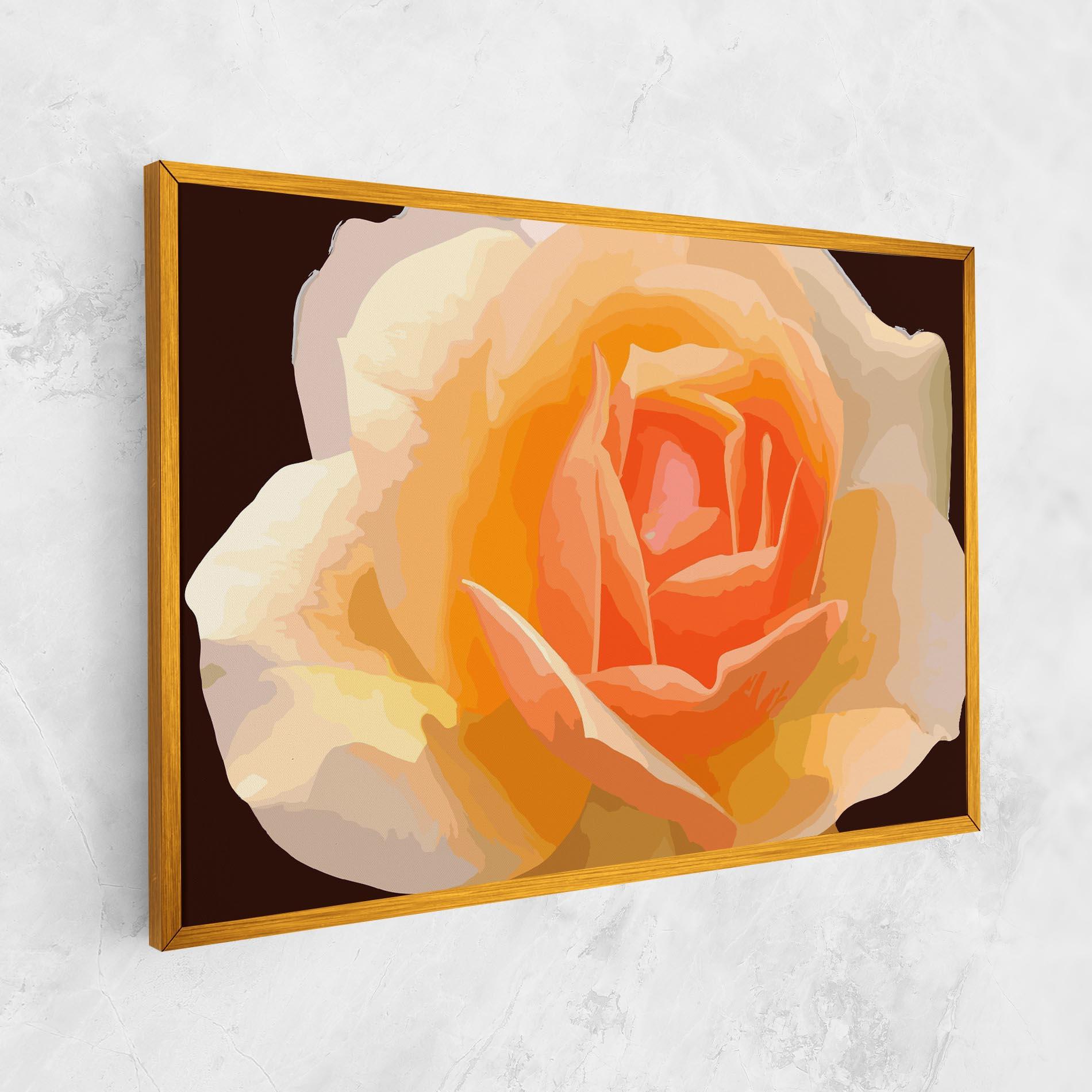Tablou Canvas Orange Rose Ioana mockup 1