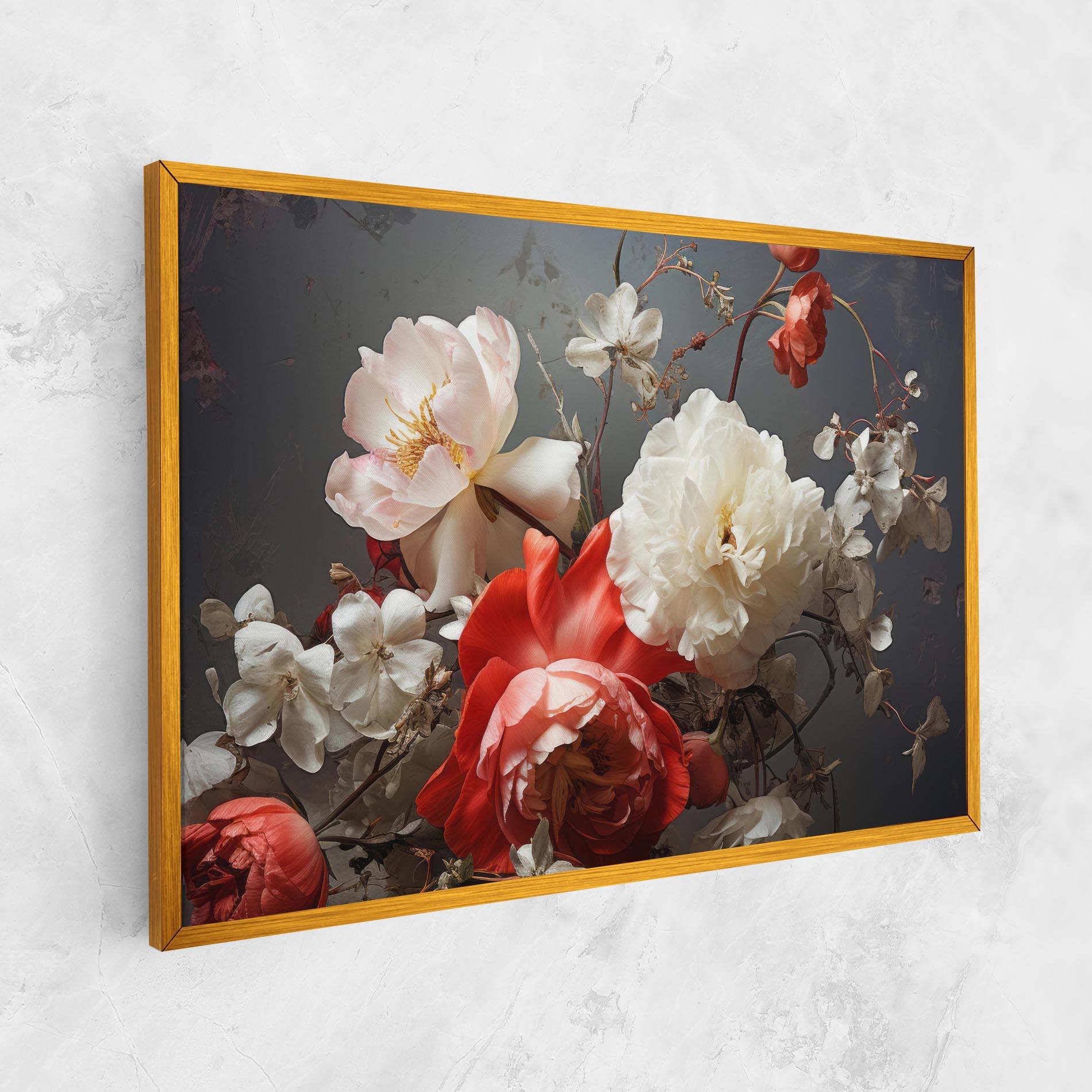 Tablou Canvas White Red Roses mockup 1