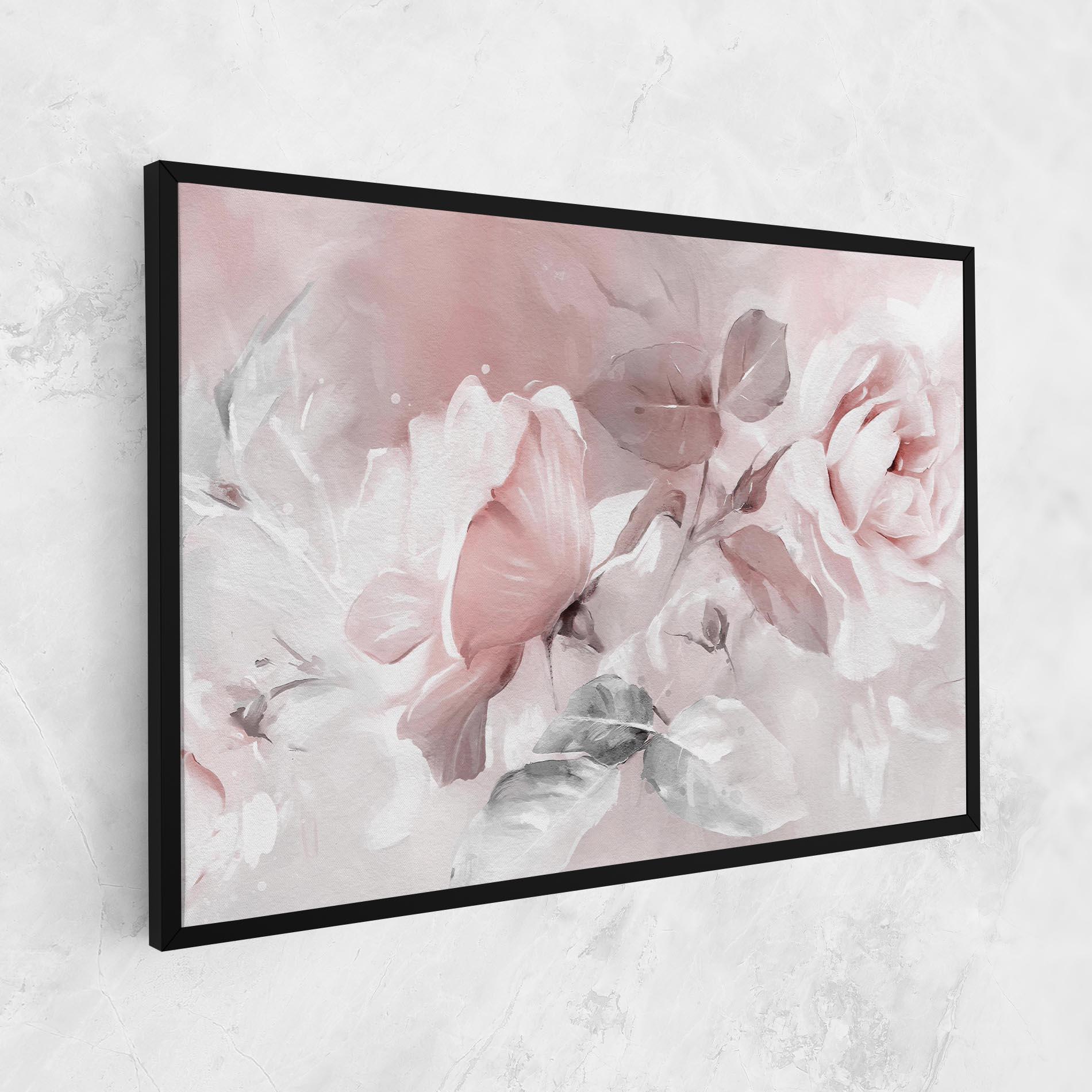 Tablou Canvas Abstract Pink Flowers mockup 1