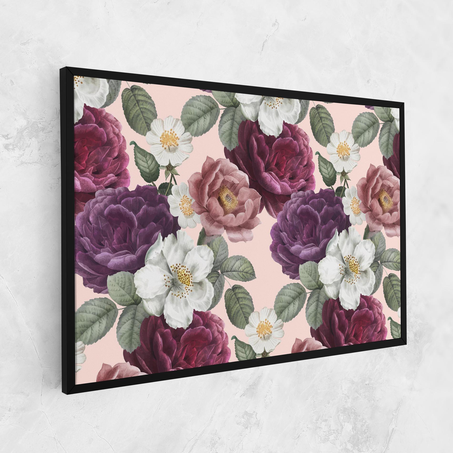 Tablou Canvas Amestec Flori mockup 1