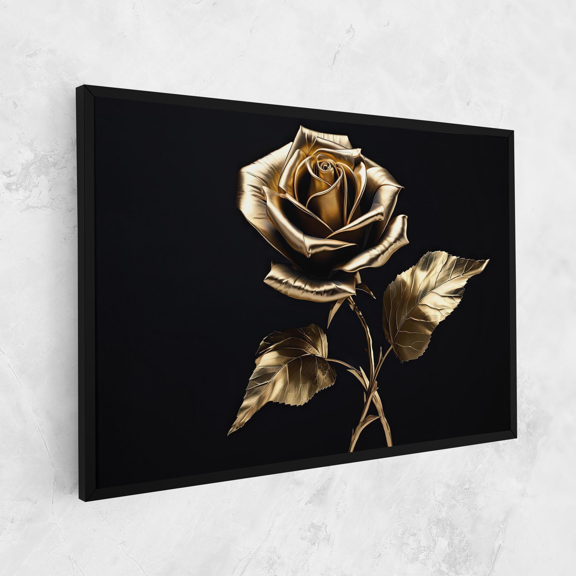Tablou Canvas Beautiful Golden Rose mockup 1