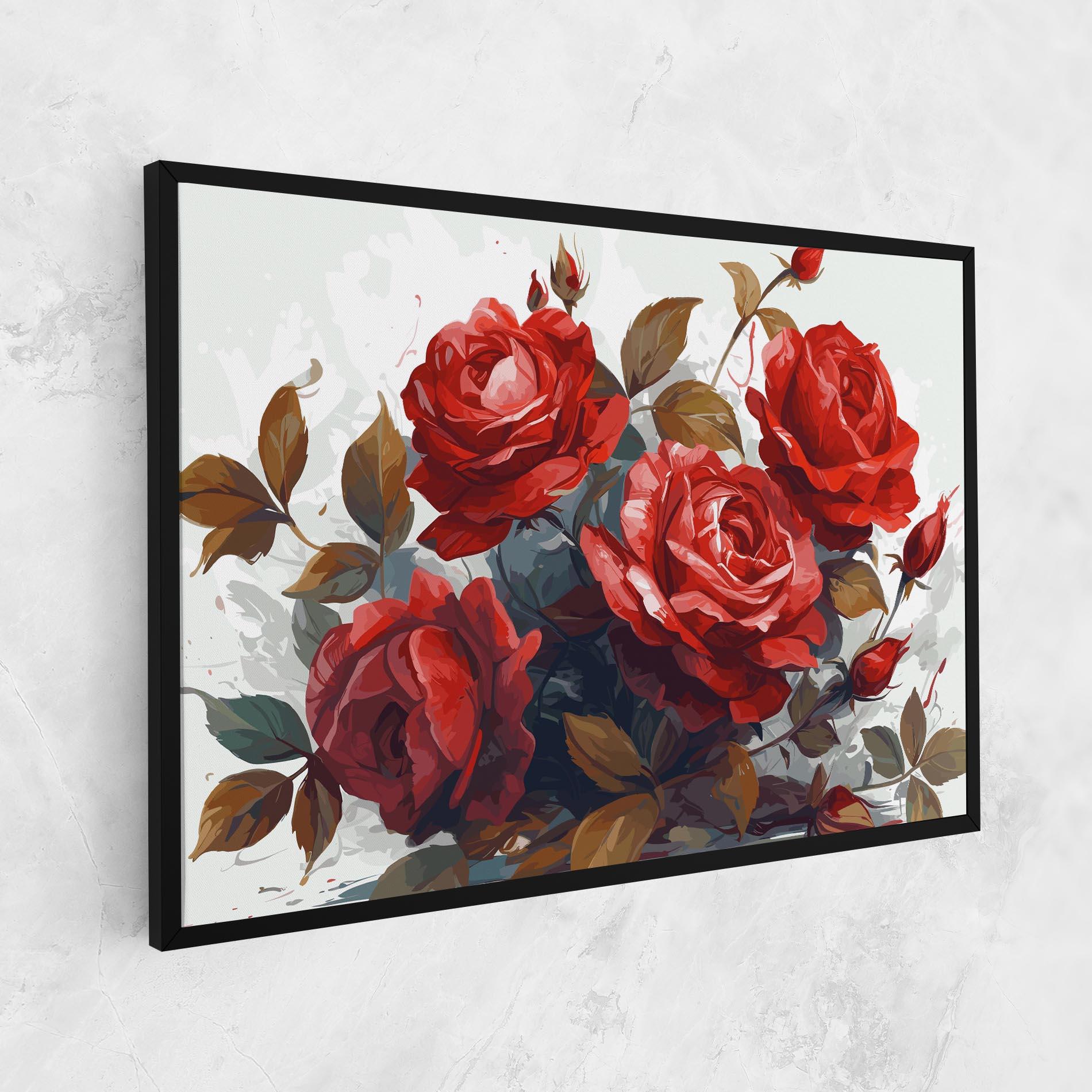 Tablou Canvas Beautiful Red Roses mockup 1