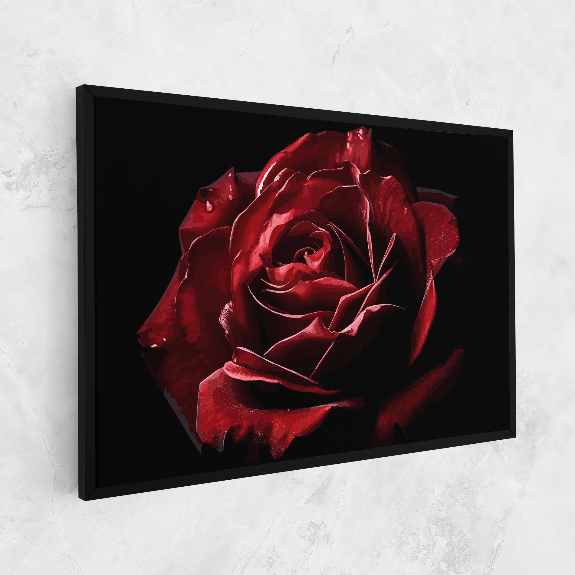 Tablou Canvas Big Red Rose mockup 1