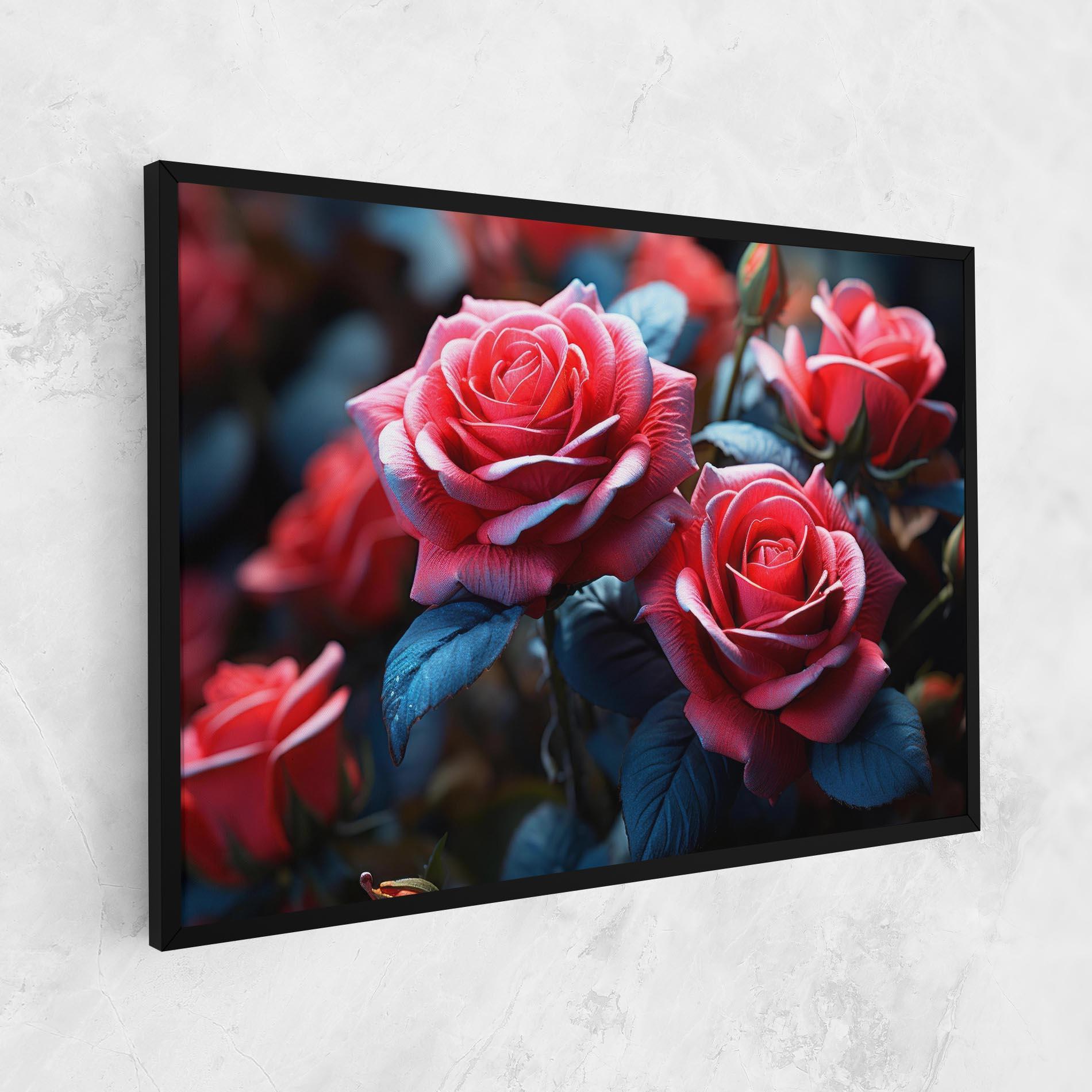 Tablou Canvas Dark Pink Rose mockup 1