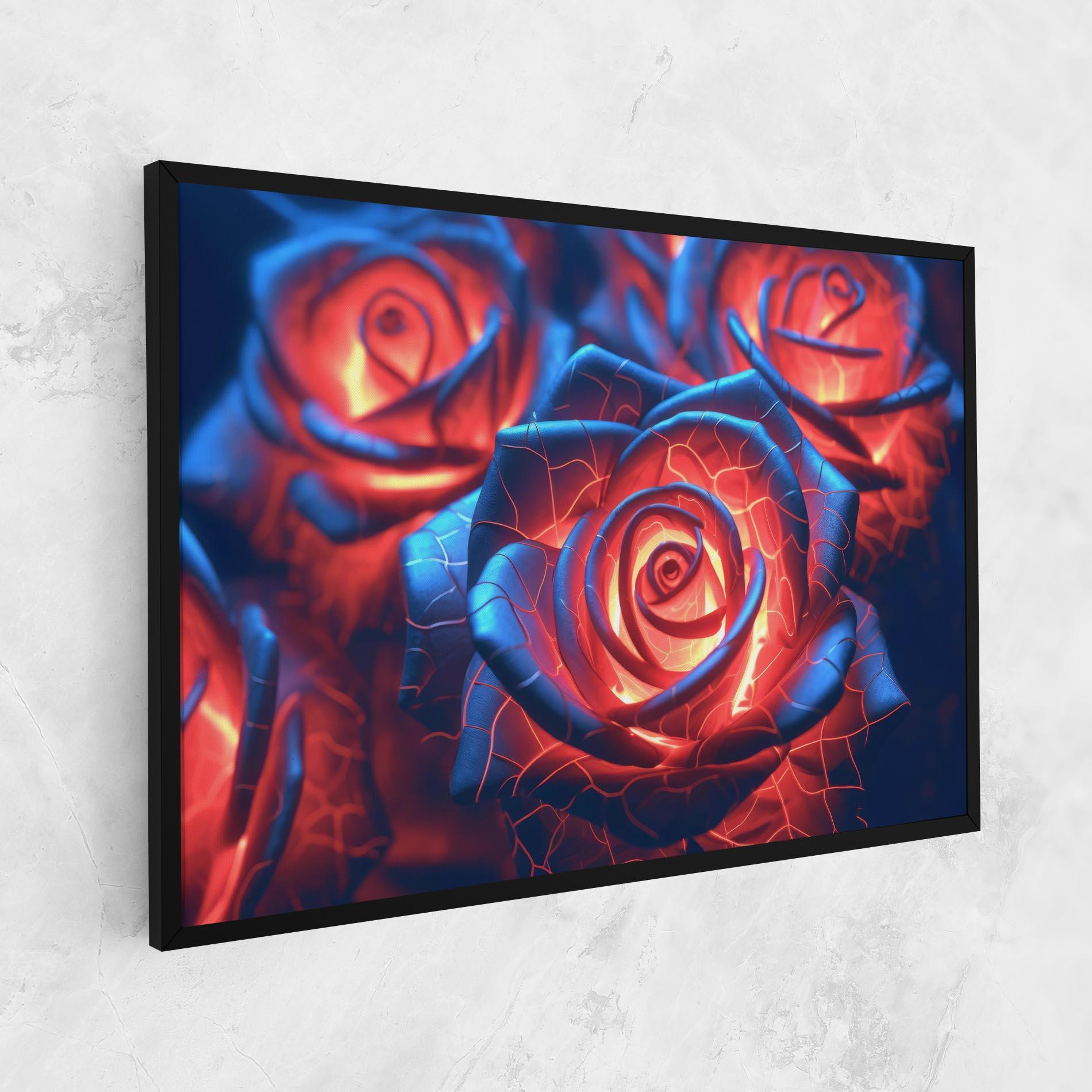 Tablou Canvas Glowing Roses mockup 1