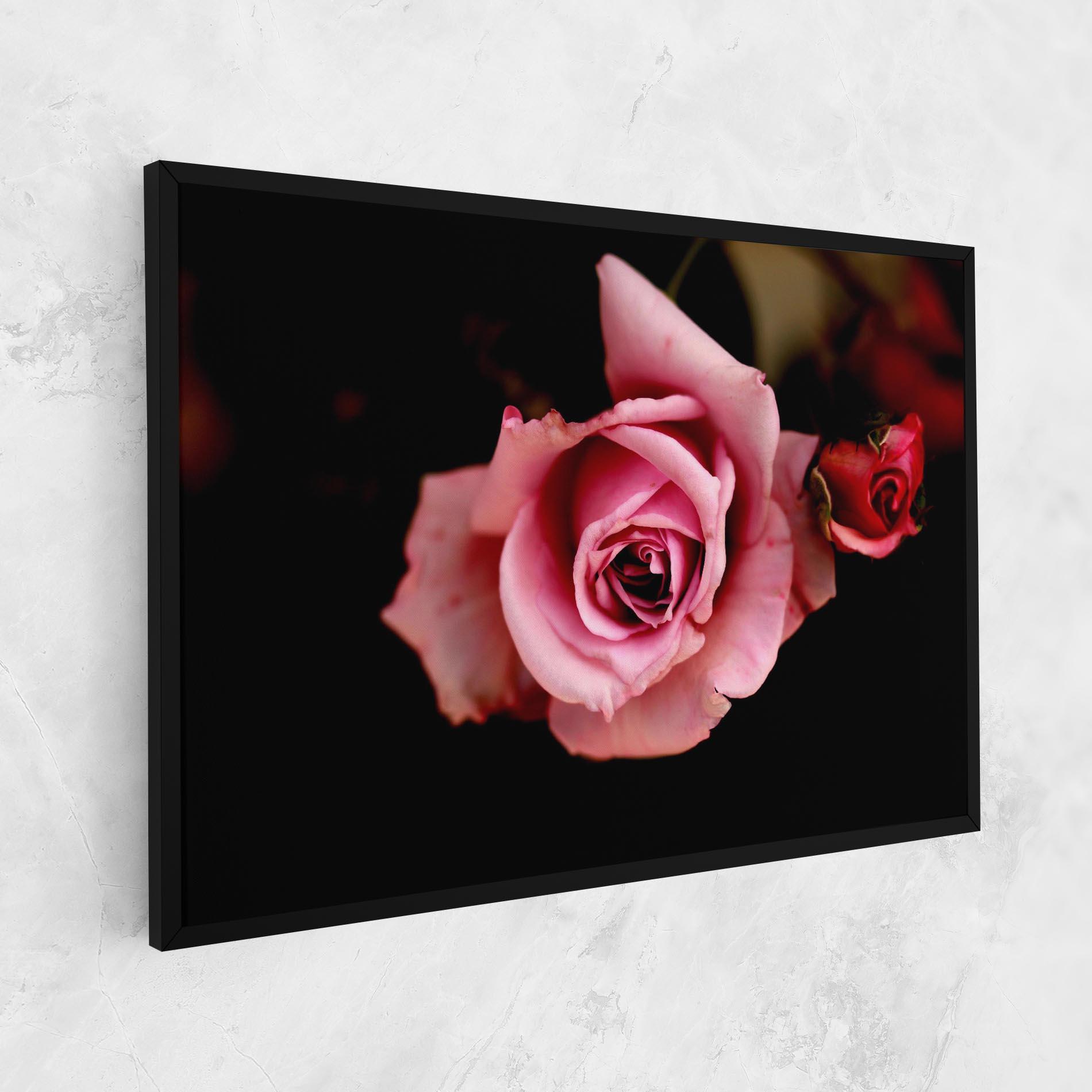 Tablou Canvas Opened Pink Rose mockup 1