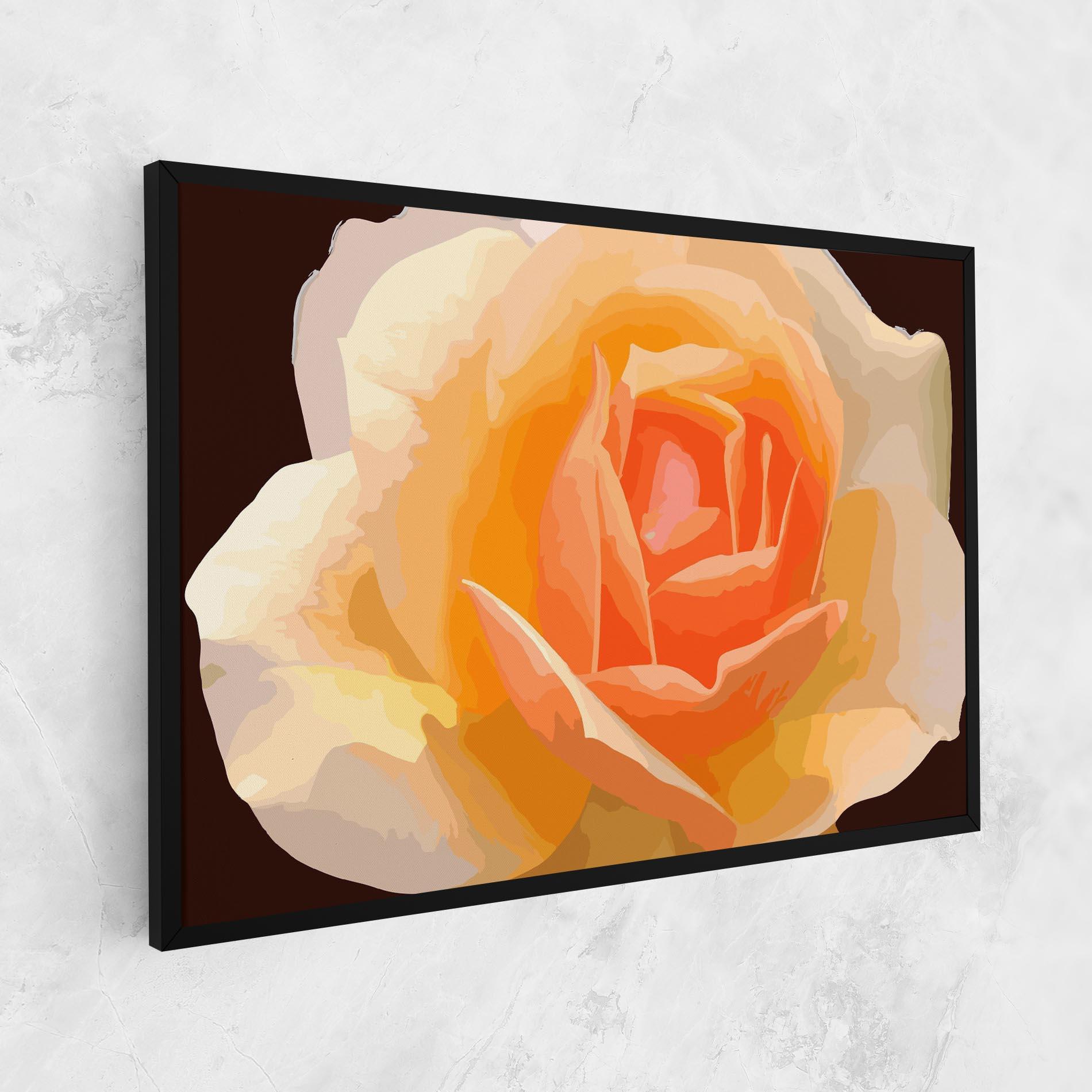 Tablou Canvas Orange Rose Ioana mockup 1