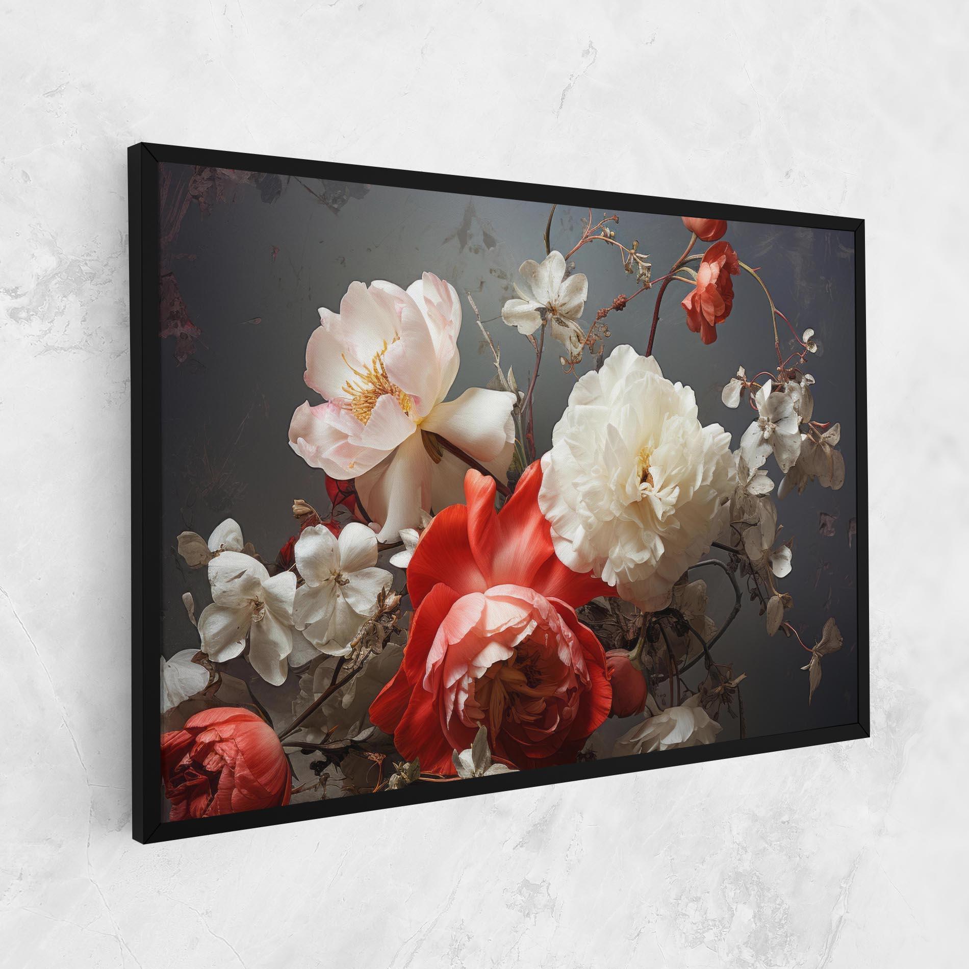 Tablou Canvas White Red Roses mockup 1